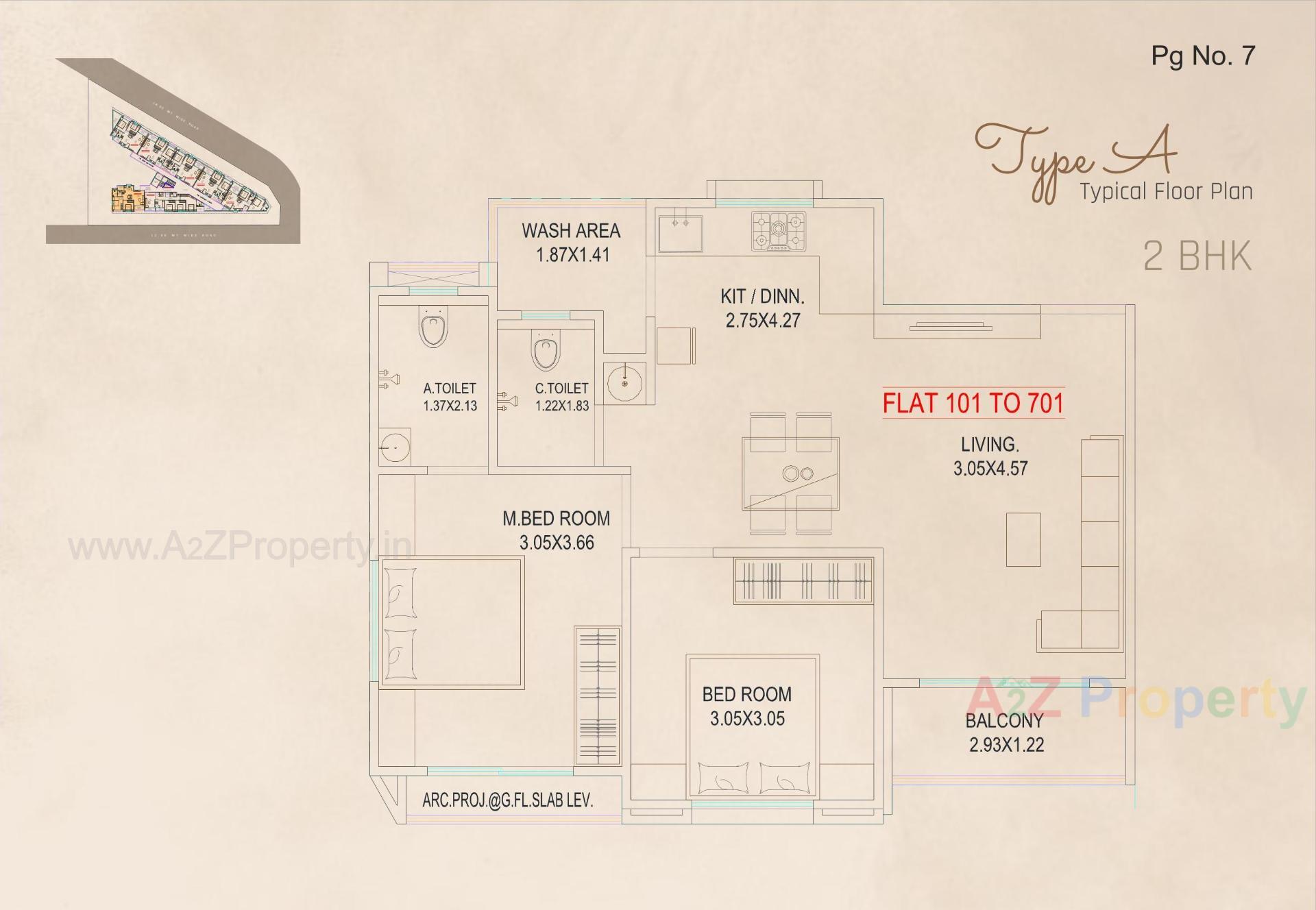 Layout of real estate project Sunder One Resi Cum Plaza located at Makarpura, Vadodara, Gujarat