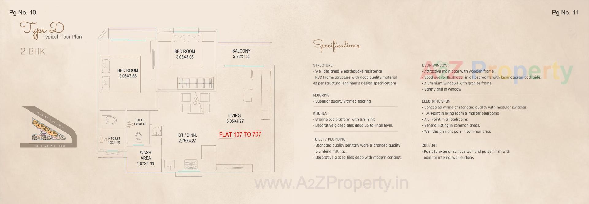  of real estate project Sunder One Resi Cum Plaza located at Makarpura, Vadodara, Gujarat