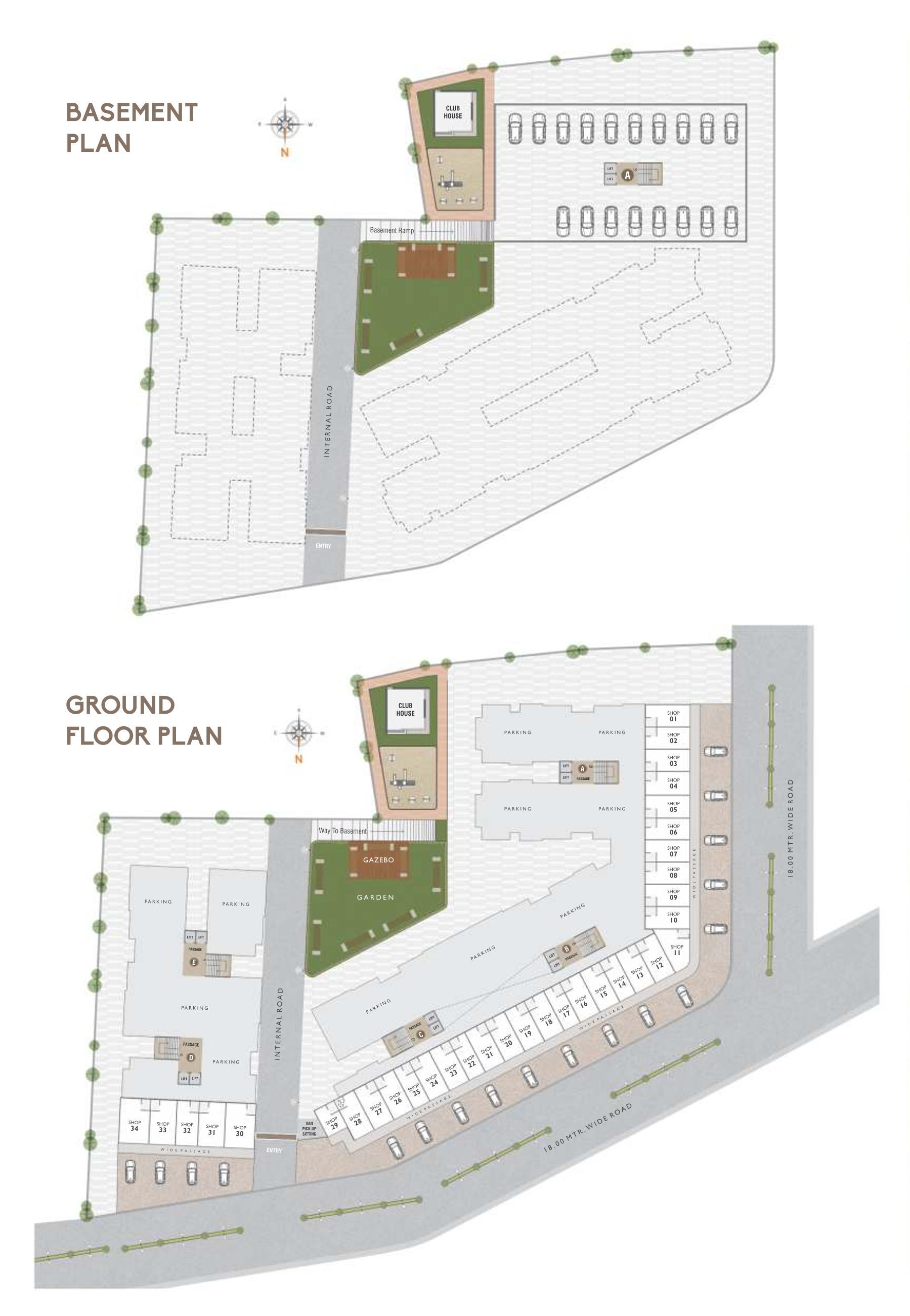 Layout of real estate project Sunrise Homes located at Ankhol, Vadodara, Gujarat