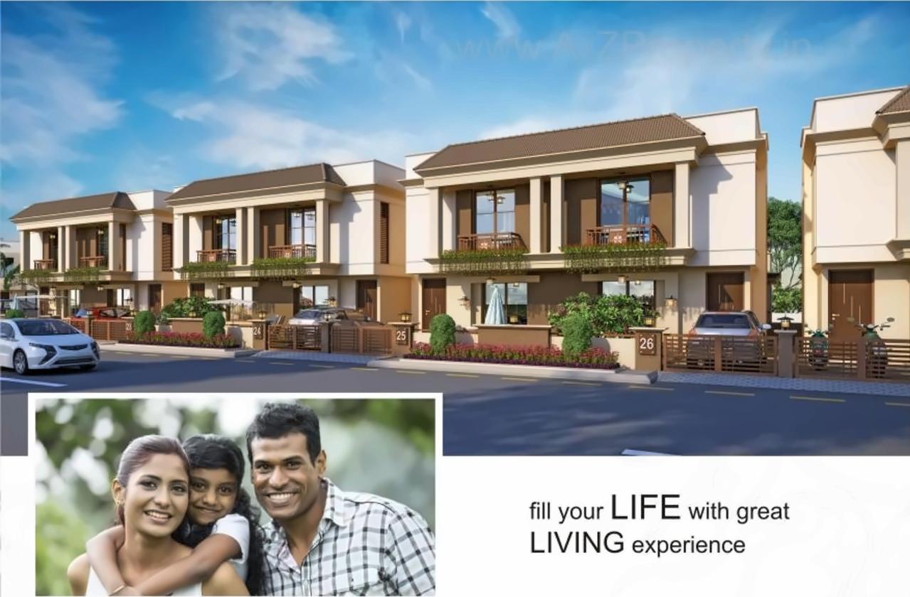 3D Elevation of real estate project Sunrise Residency located at Tarsali, Vadodara, Gujarat
