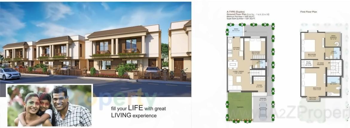 Layout of real estate project Sunrise Residency located at Tarsali, Vadodara, Gujarat