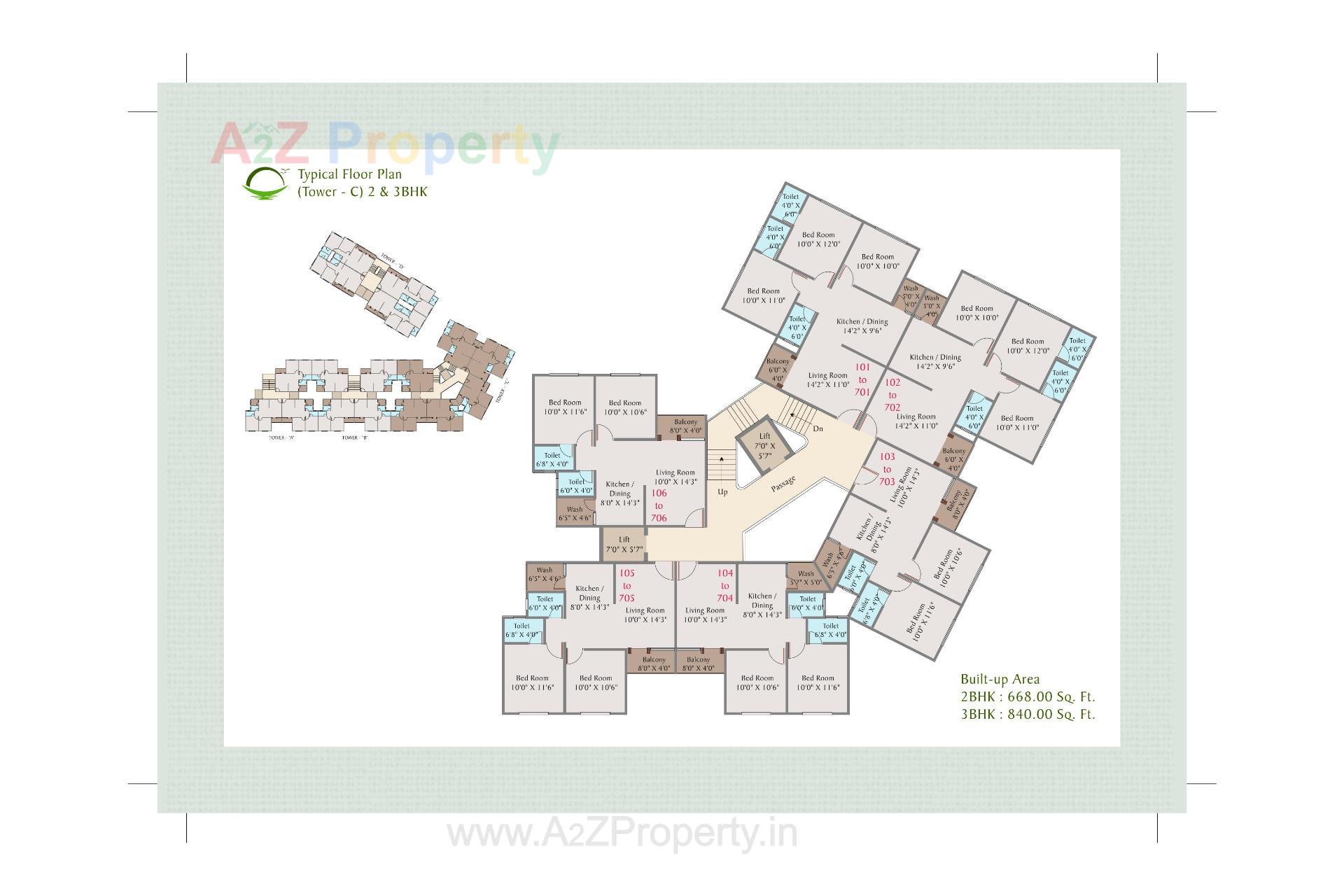 Layout of real estate project Sunrise Residency located at Tandalja, Vadodara, Gujarat
