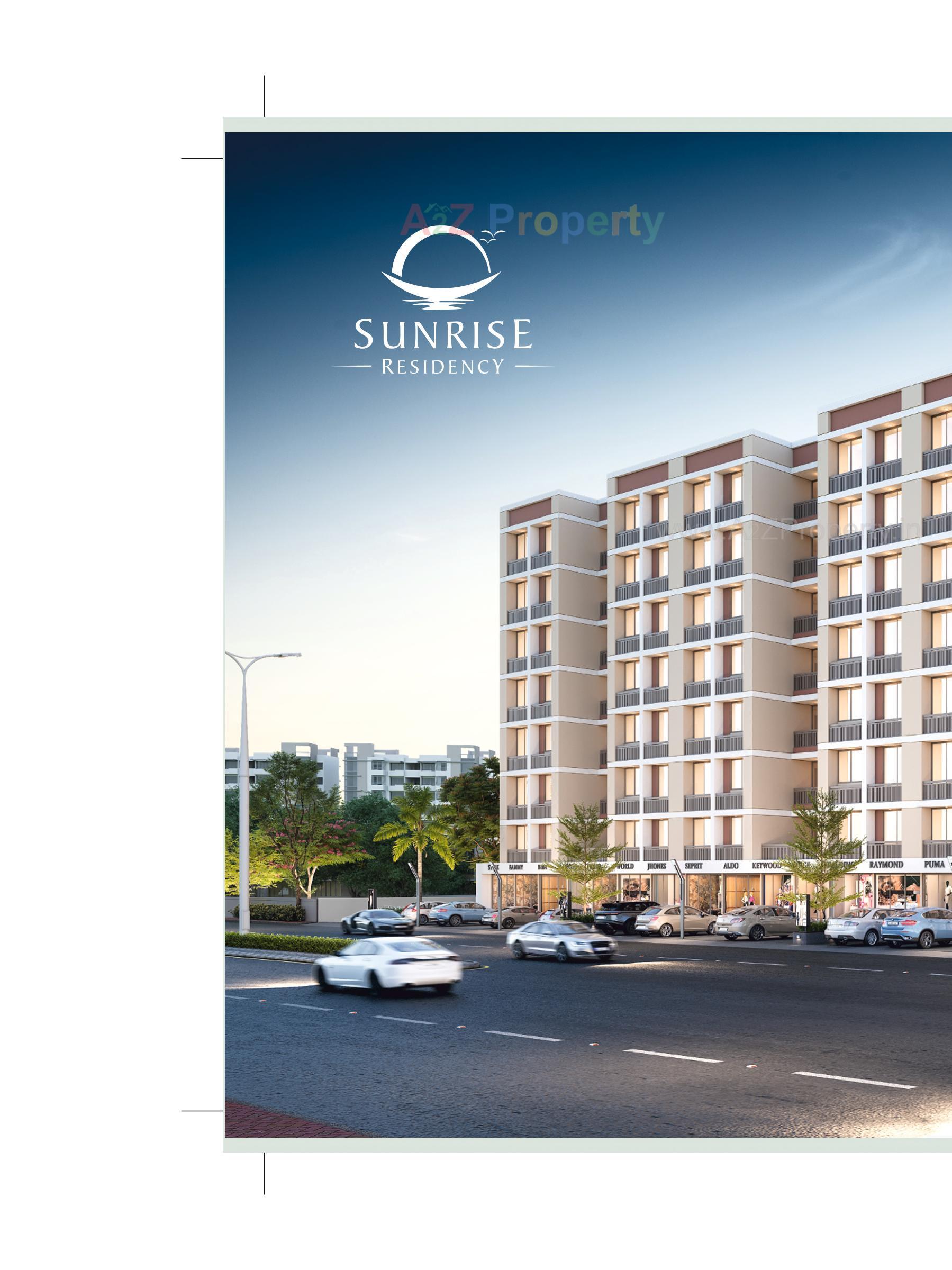 3D Elevation of real estate project Sunrise Residency located at Tandalja, Vadodara, Gujarat