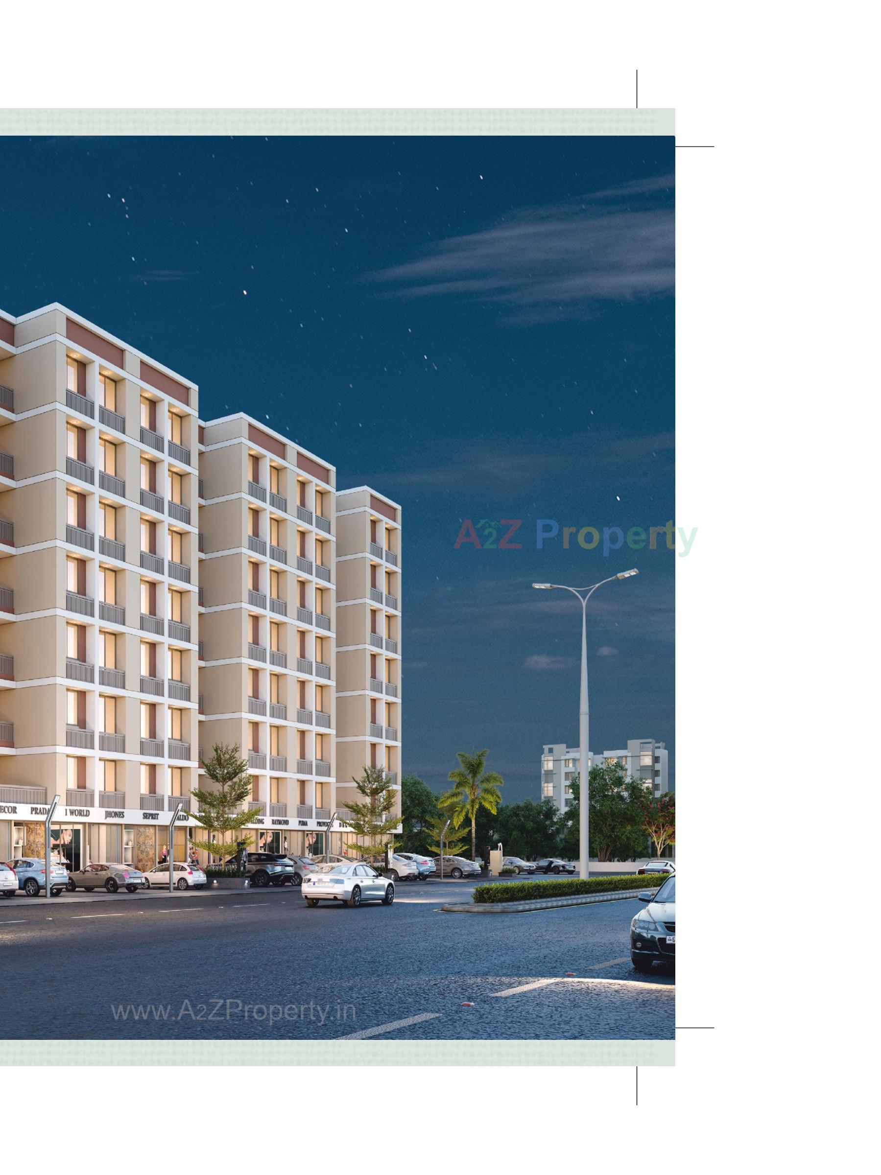 3D Elevation of real estate project Sunrise Residency located at Tandalja, Vadodara, Gujarat