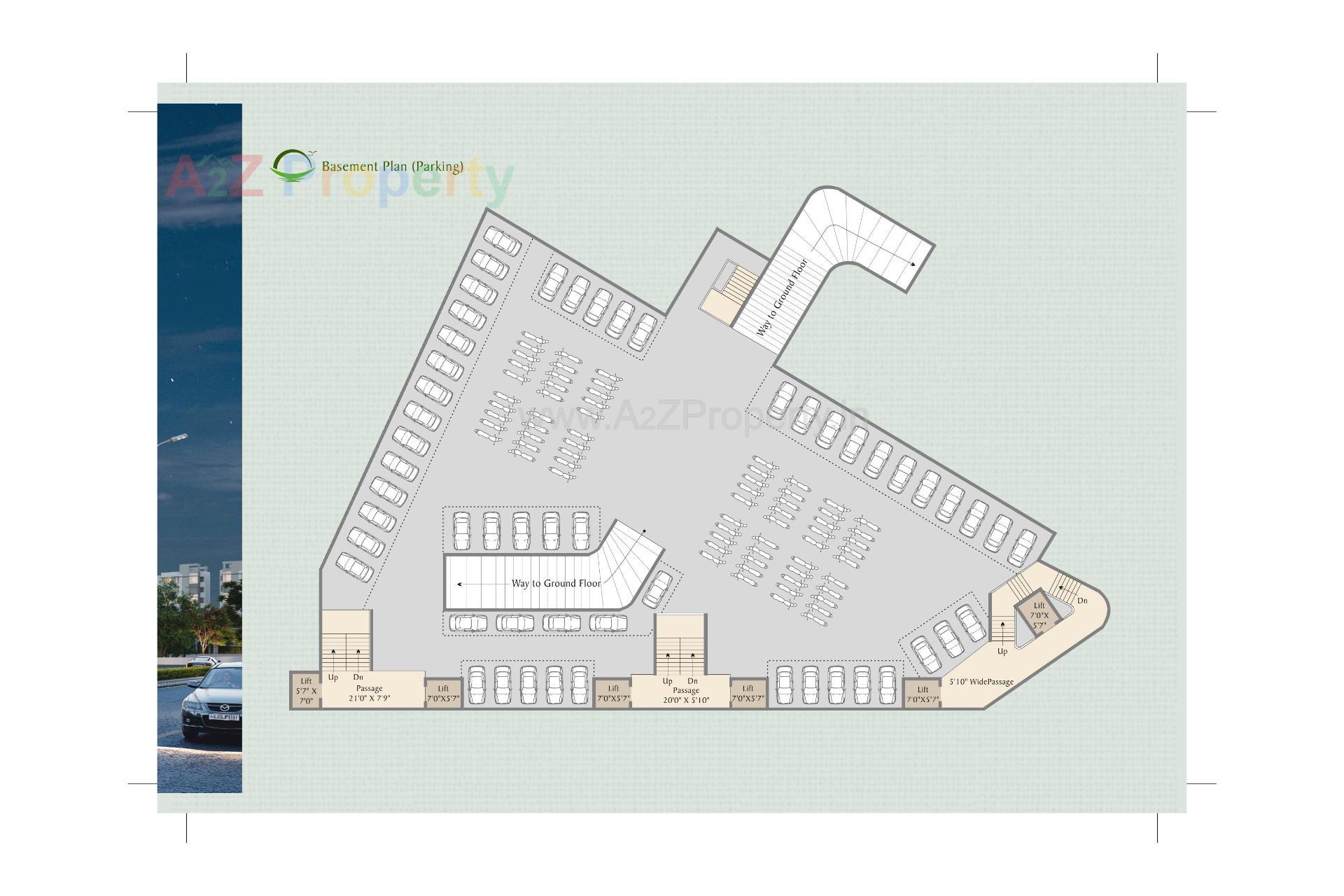Layout of real estate project Sunrise Residency located at Tandalja, Vadodara, Gujarat