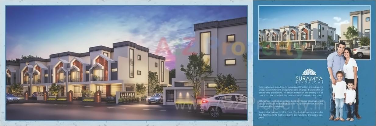 3D Elevation of real estate project Suramya Bungalows located at Savad, Vadodara, Gujarat