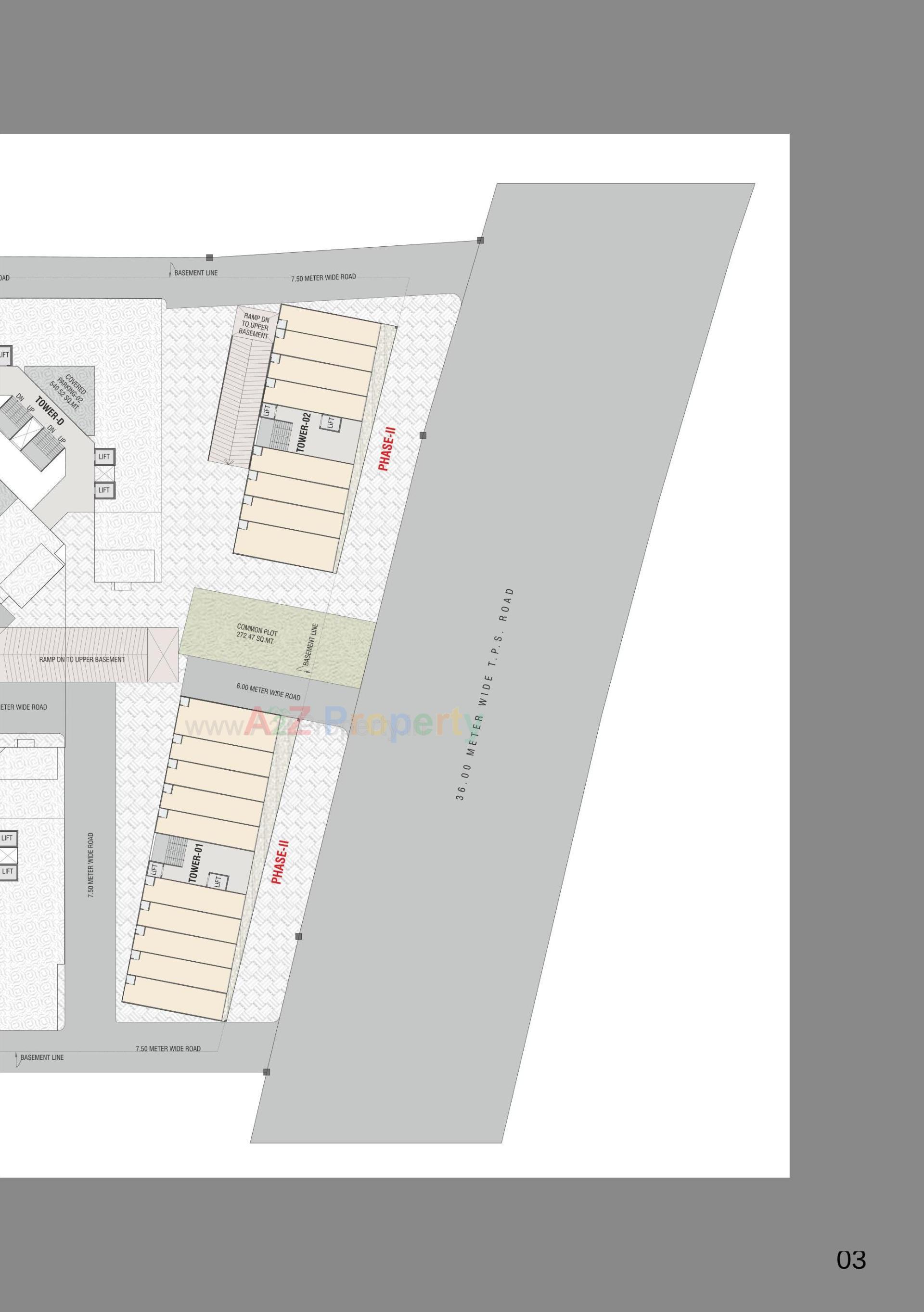 Layout of real estate project Survi Pristine located at Manjalpur, Vadodara, Gujarat