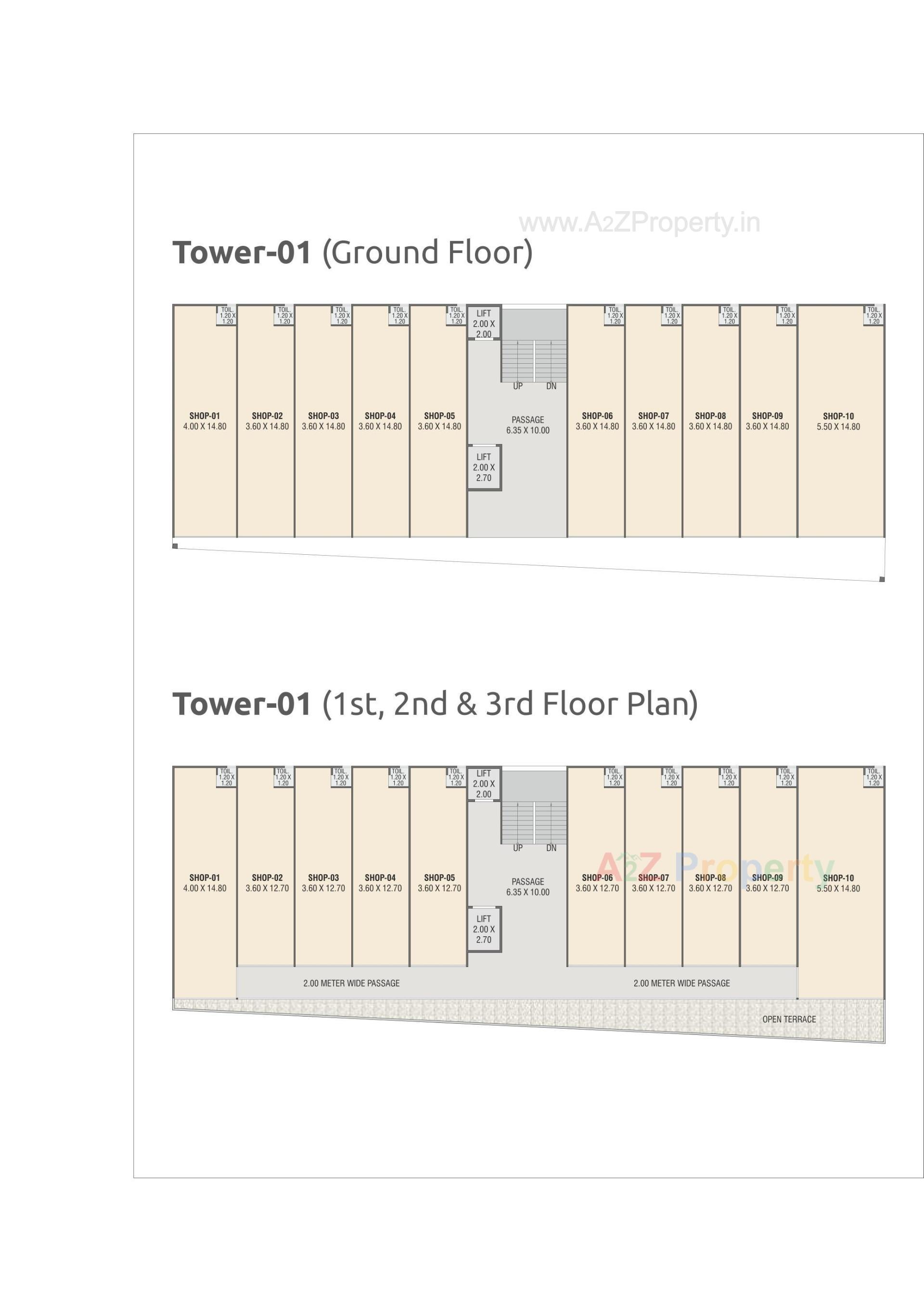 Layout of real estate project Survi Pristine located at Manjalpur, Vadodara, Gujarat