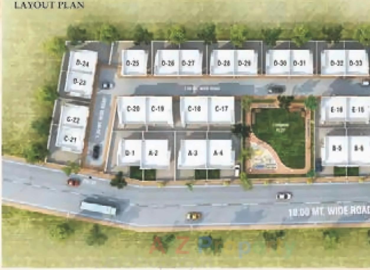 Layout of real estate project Suryadarshan located at Makarpura, Vadodara, Gujarat
