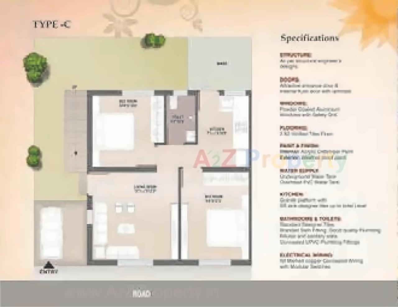 Layout of real estate project Suryadarshan located at Makarpura, Vadodara, Gujarat