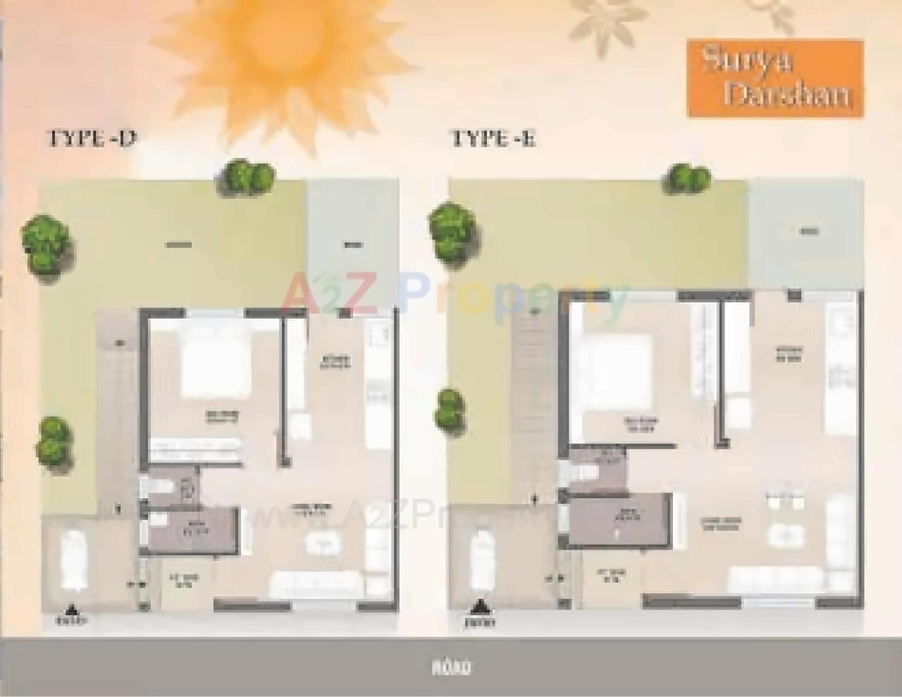 Layout of real estate project Suryadarshan located at Makarpura, Vadodara, Gujarat