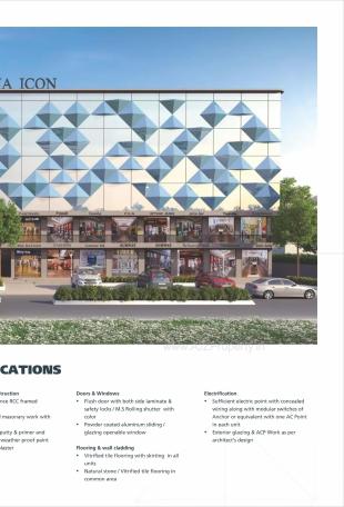 Elevation of real estate project Suvarna Icon located at Vadodara, Vadodara, Gujarat