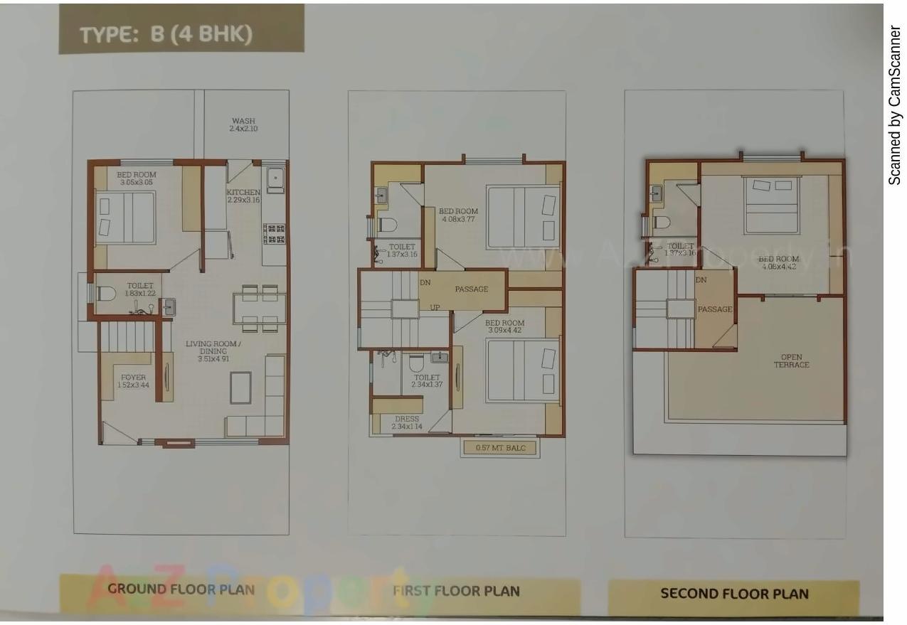 Layout of real estate project Swami Enclave located at Vadodara, Vadodara, Gujarat