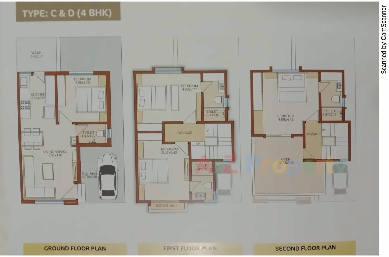 Layout of real estate project Swami Enclave located at Vadodara, Vadodara, Gujarat