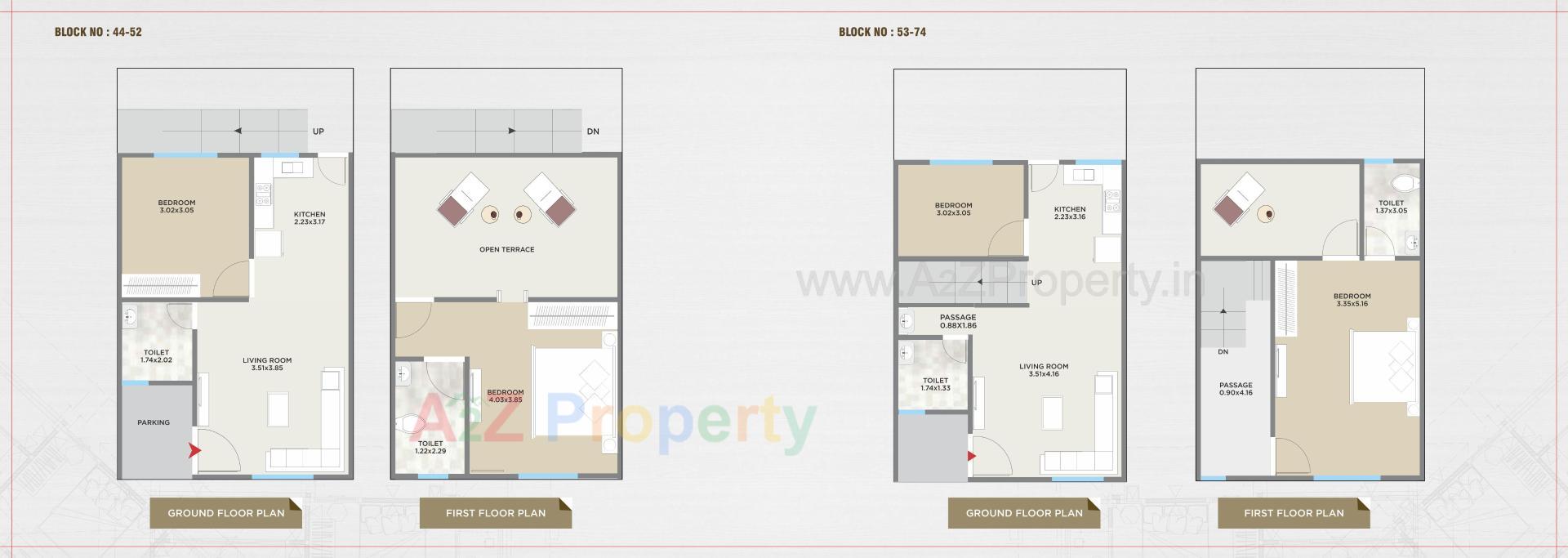 Layout of real estate project Swami Vatika located at Vadadala, Vadodara, Gujarat