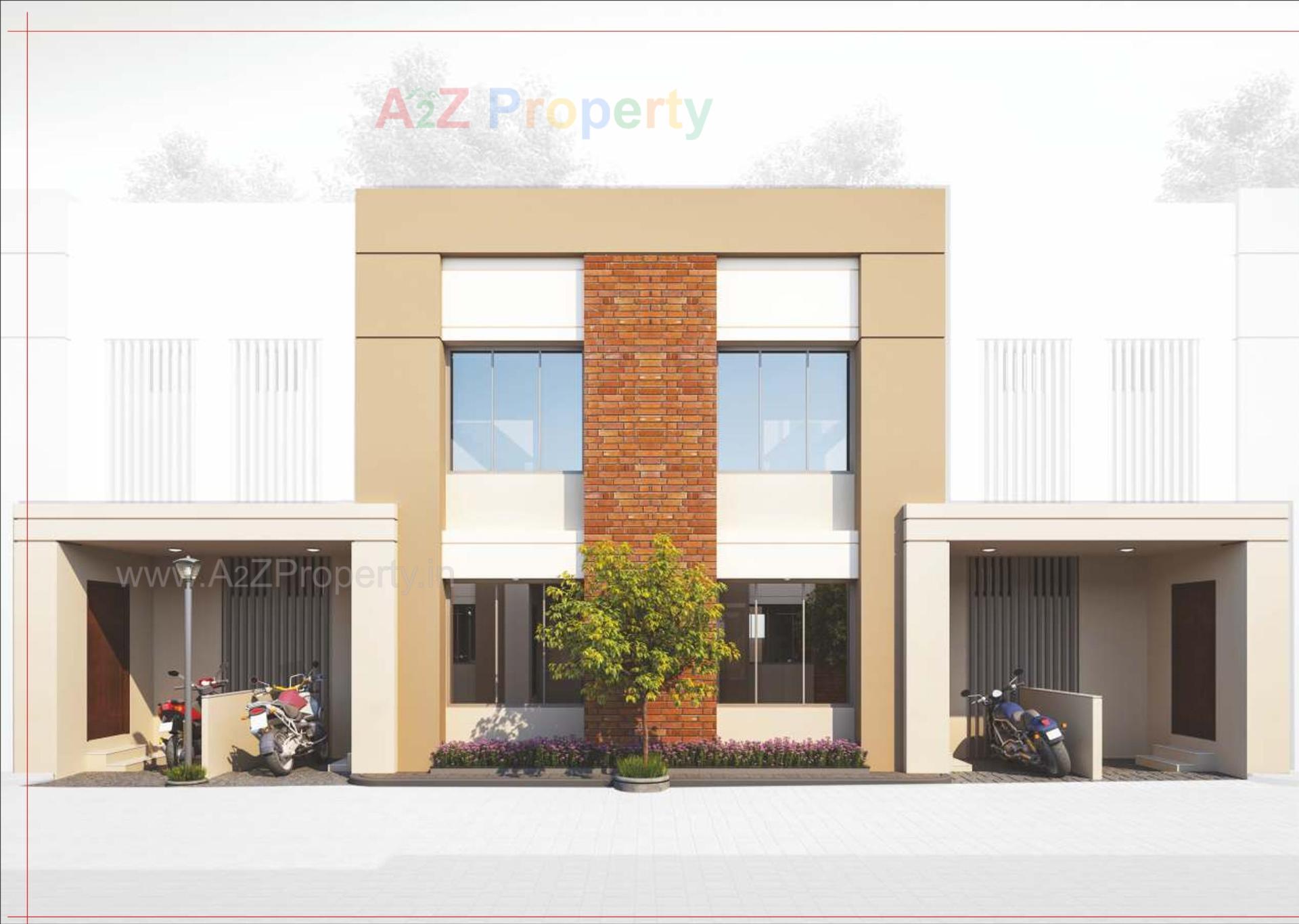 3D Elevation of real estate project Swami Vatika located at Vadadala, Vadodara, Gujarat