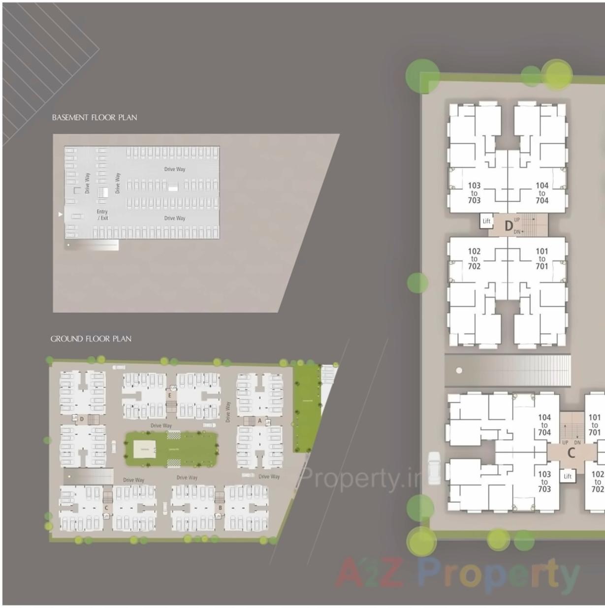 Layout of real estate project Swarnim Sapphire located at Vadodara, Vadodara, Gujarat
