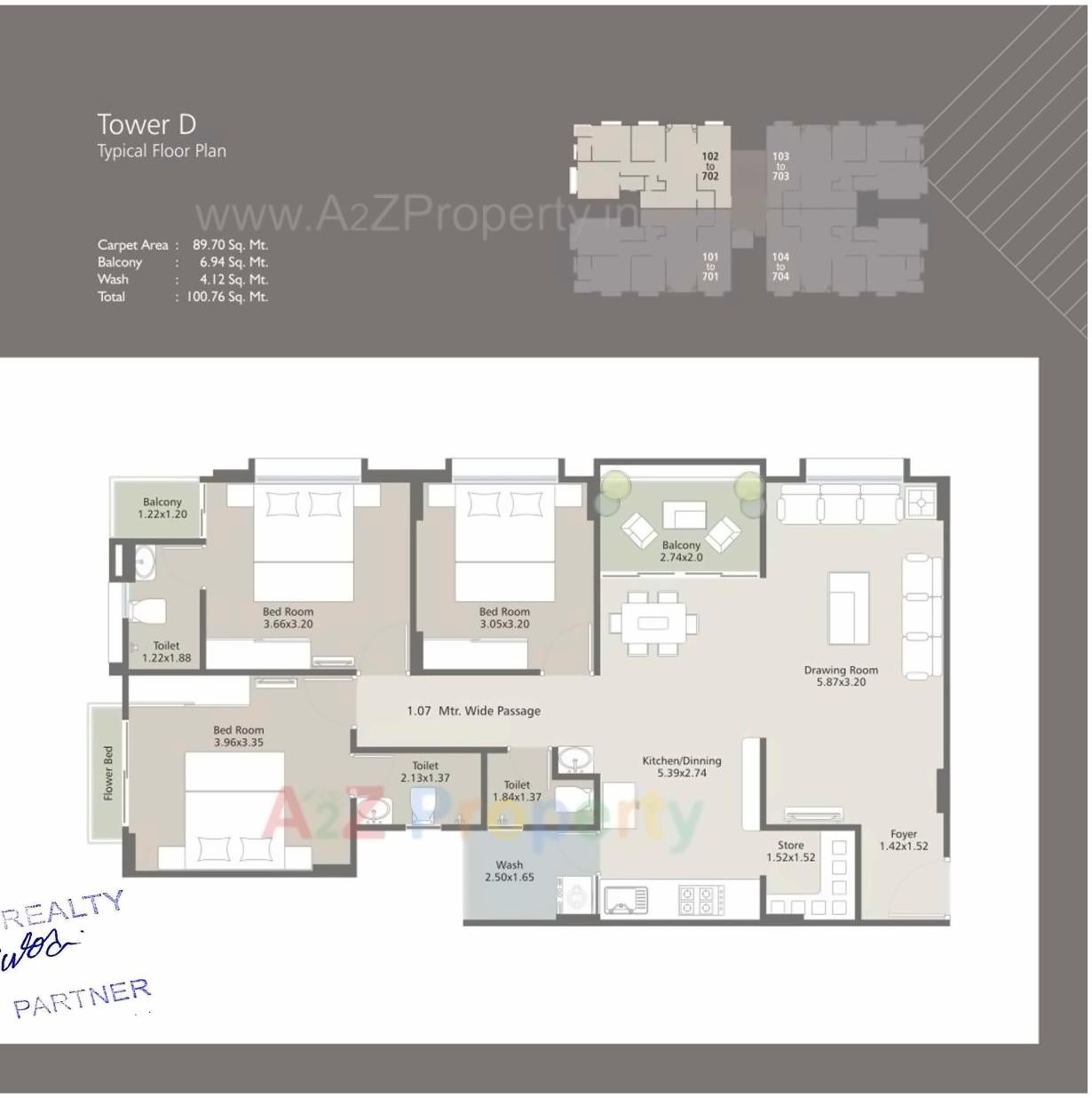 Layout of real estate project Swarnim Sapphire located at Vadodara, Vadodara, Gujarat