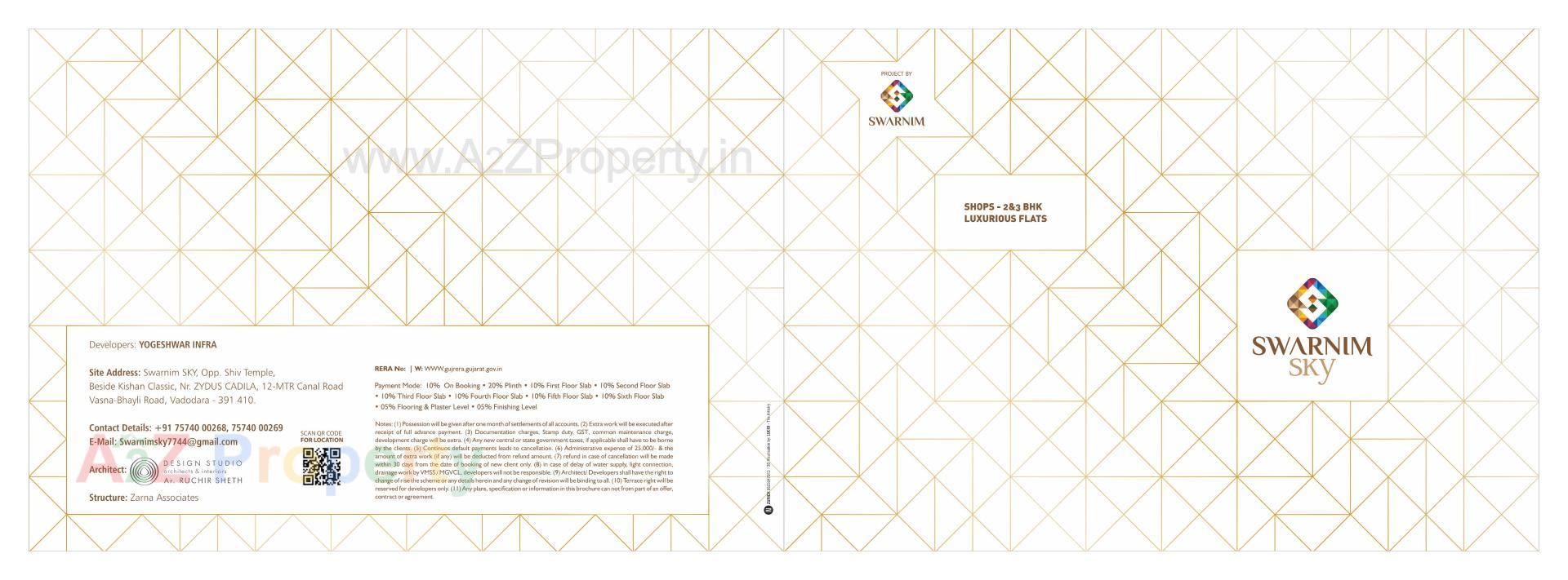  of real estate project Swarnim Sky located at Bhayali, Vadodara, Gujarat