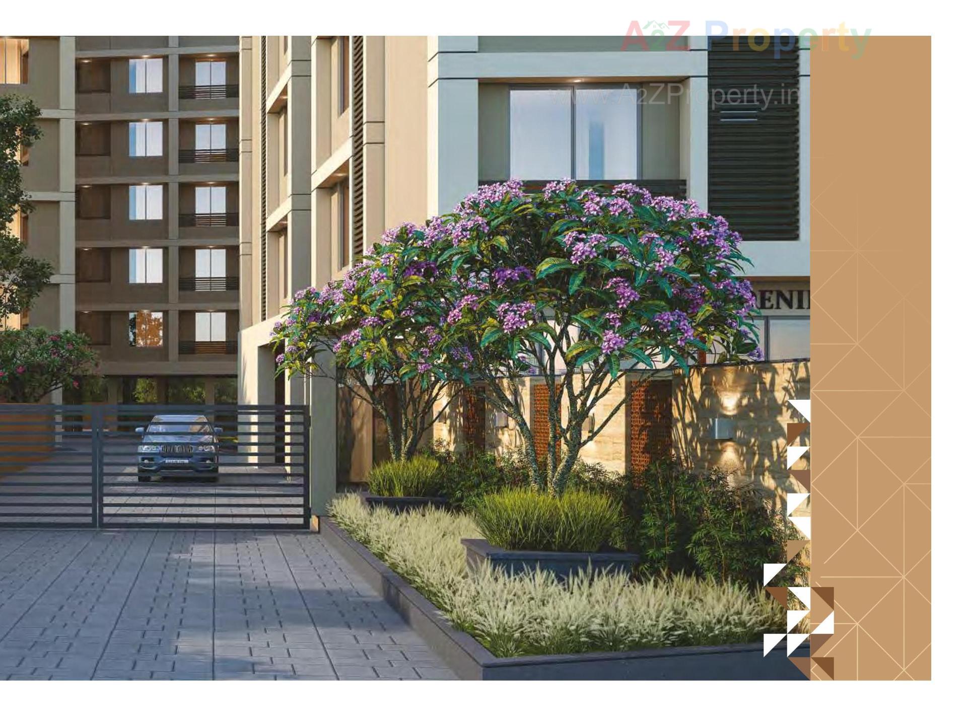3D Elevation of real estate project Swarnim Sky located at Bhayali, Vadodara, Gujarat