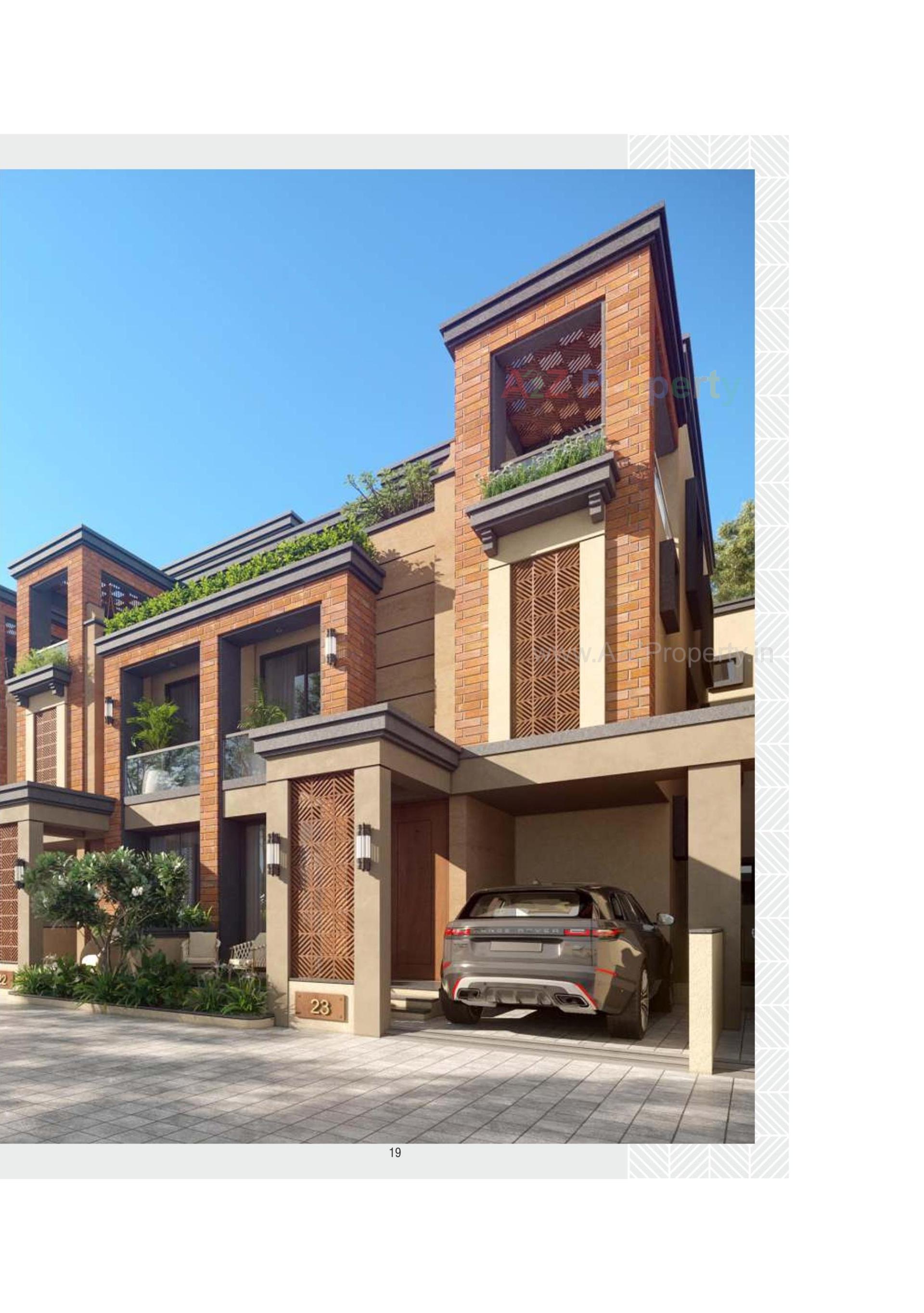 3D Elevation of real estate project Swarnim Space located at Kalali, Vadodara, Gujarat