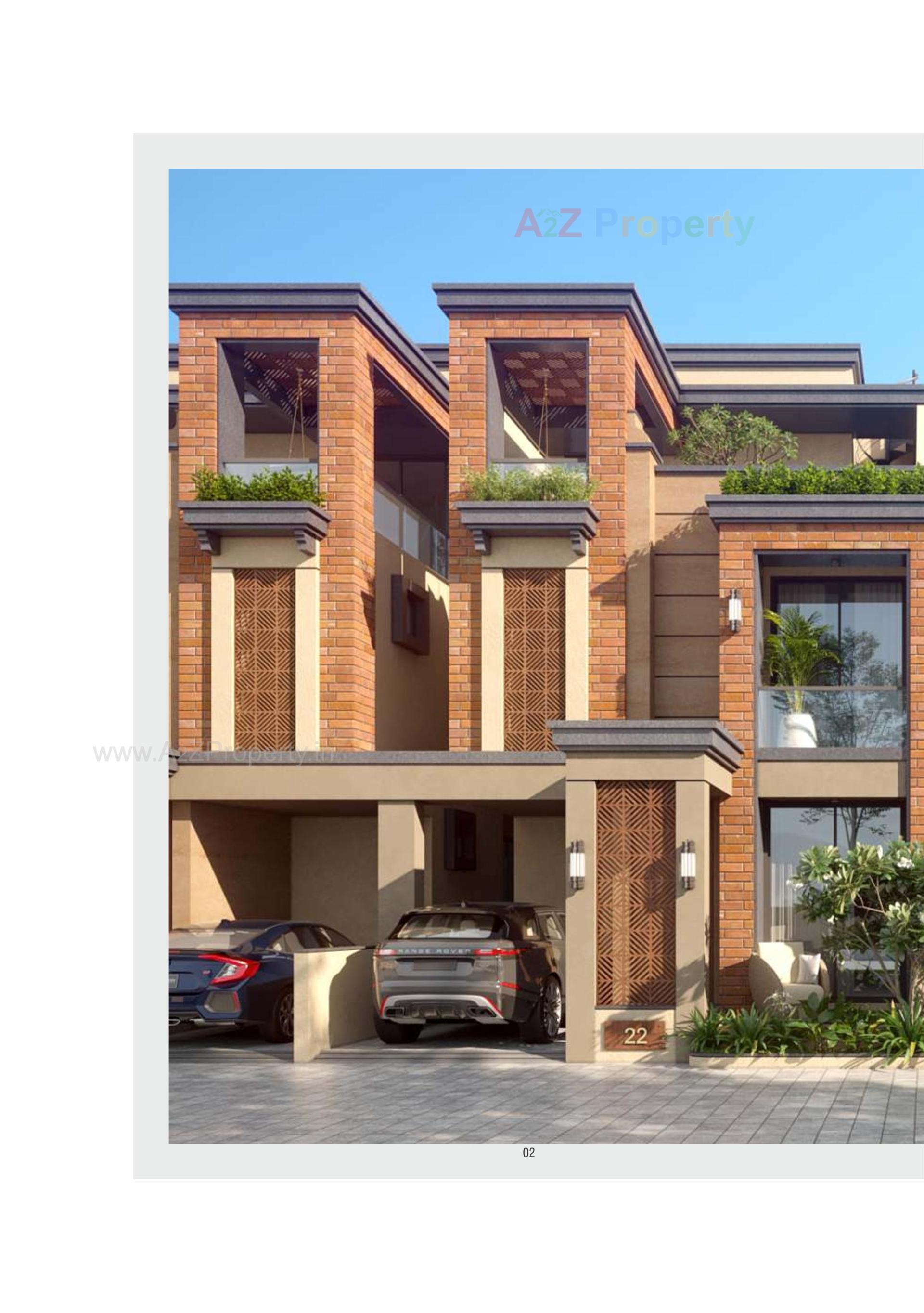 3D Elevation of real estate project Swarnim Space located at Kalali, Vadodara, Gujarat