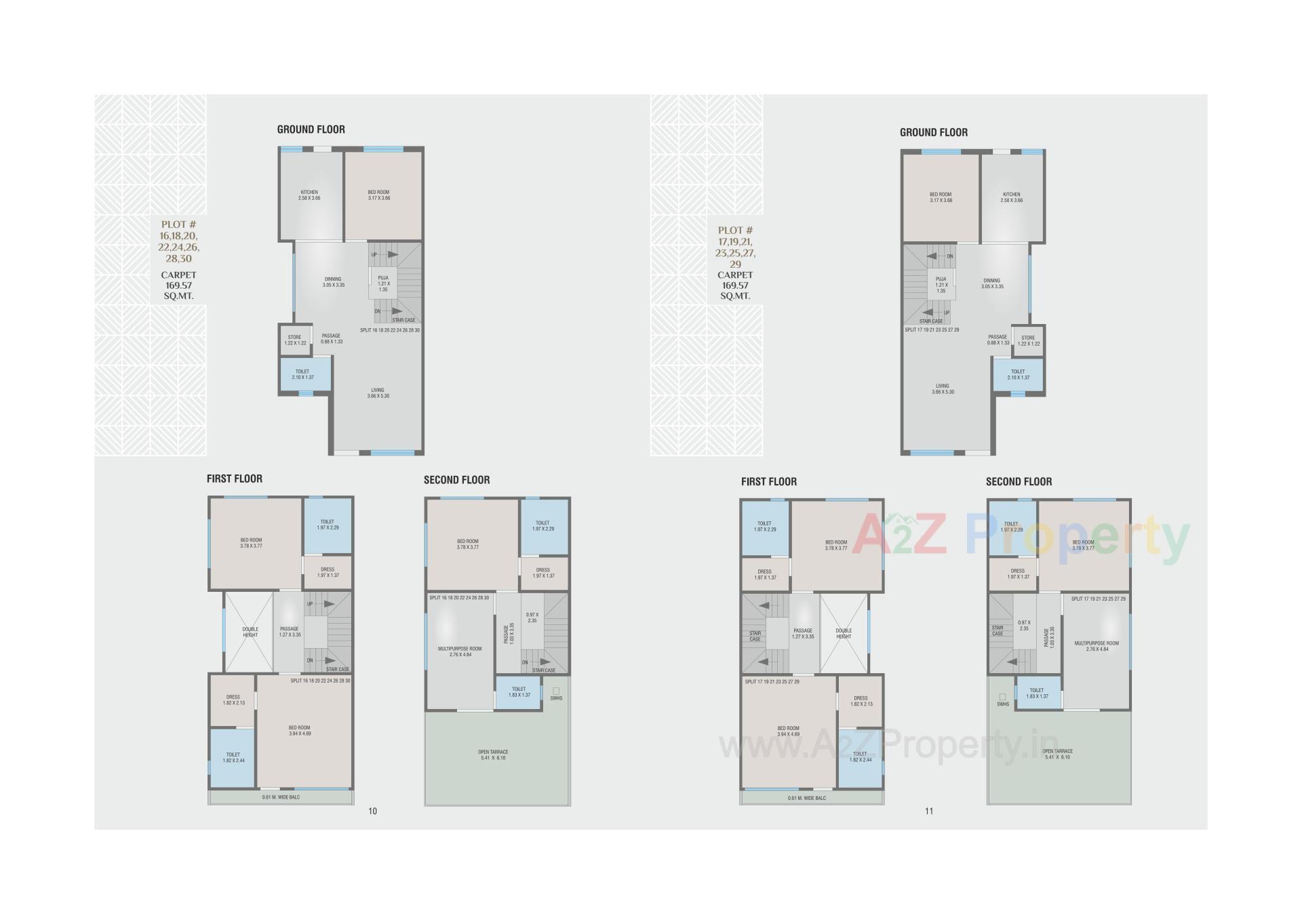Layout of real estate project Swarnim Space located at Kalali, Vadodara, Gujarat