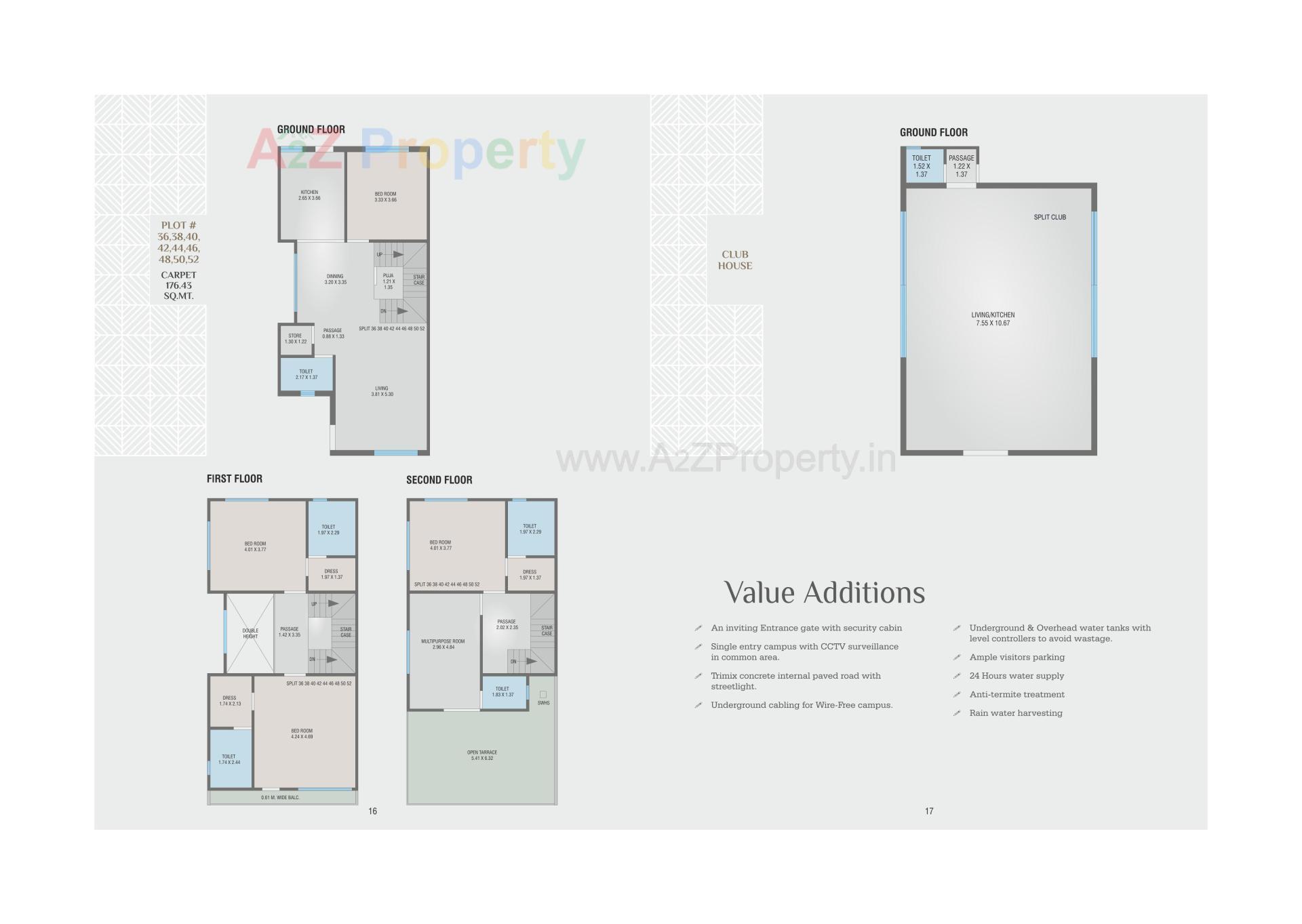 Layout of real estate project Swarnim Space located at Kalali, Vadodara, Gujarat