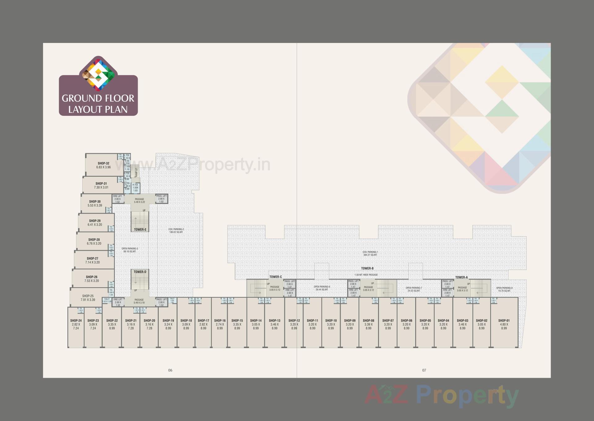 Layout of real estate project Swarnim Stone located at Kapurai, Vadodara, Gujarat