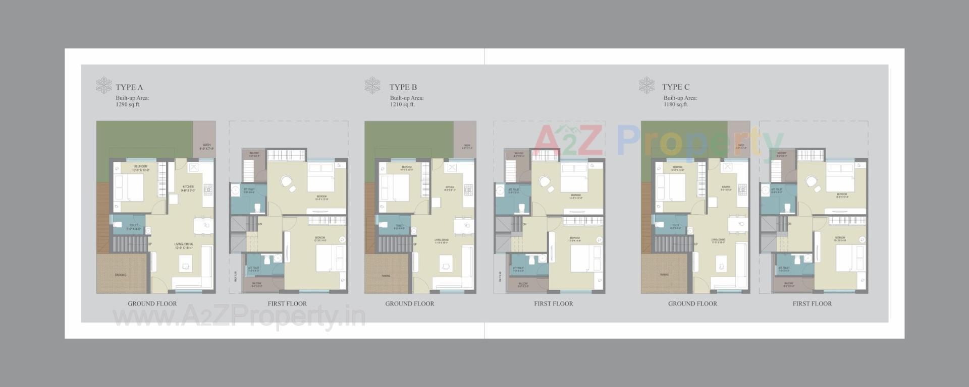 Layout of real estate project Swarnim Villa located at Tarsali, Vadodara, Gujarat