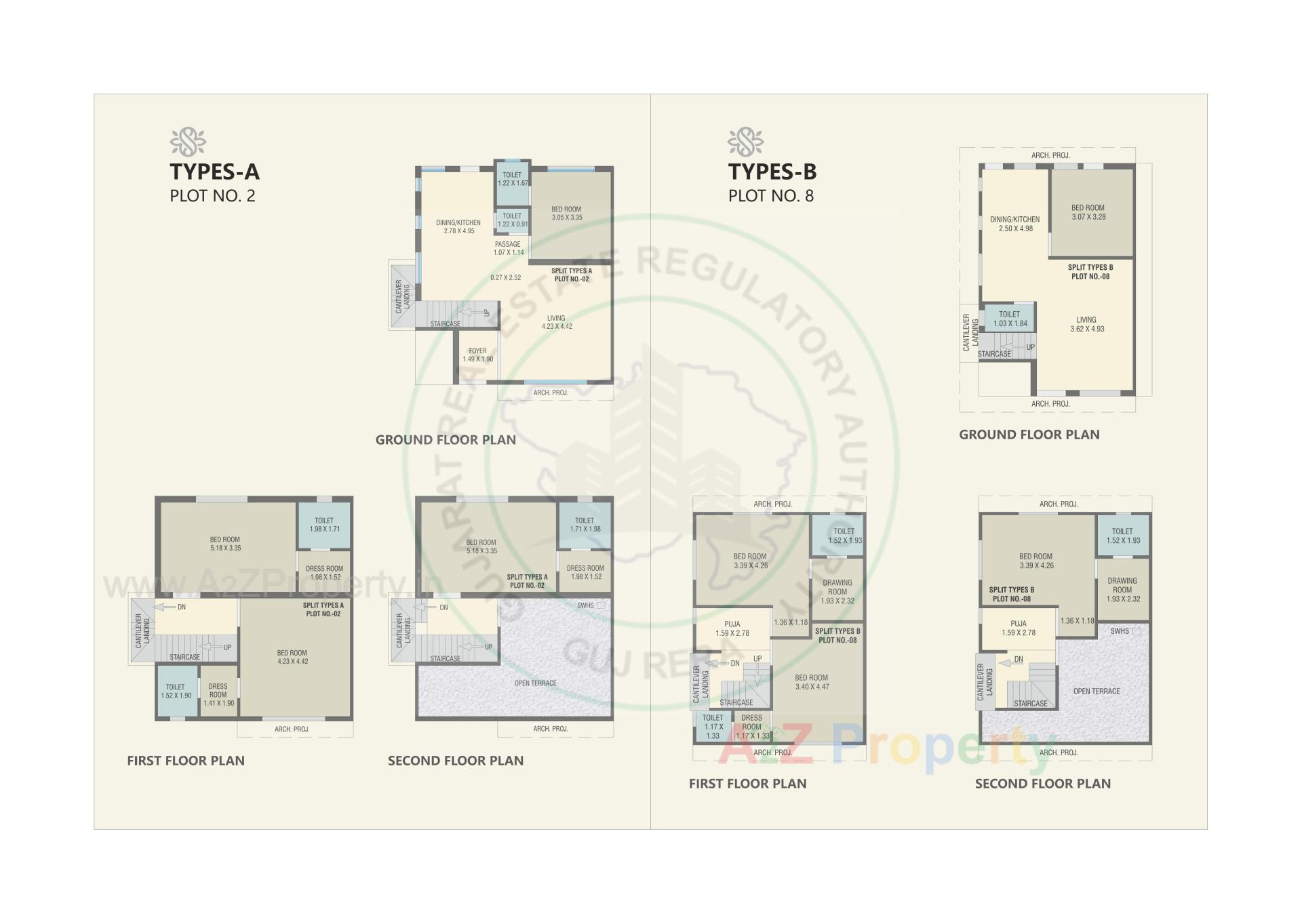 Layout of real estate project Swarup Villa located at Bil, Vadodara, Gujarat