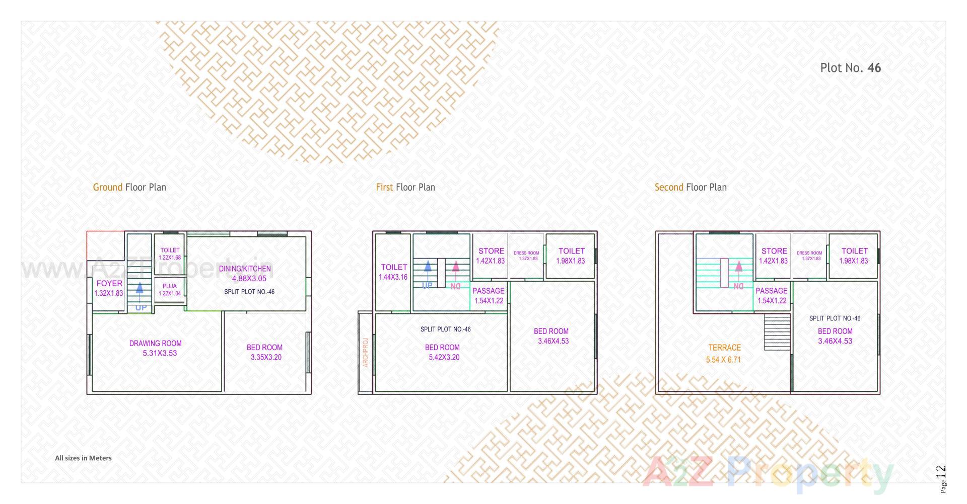 Layout of real estate project Swastik Castillo located at Bil, Vadodara, Gujarat