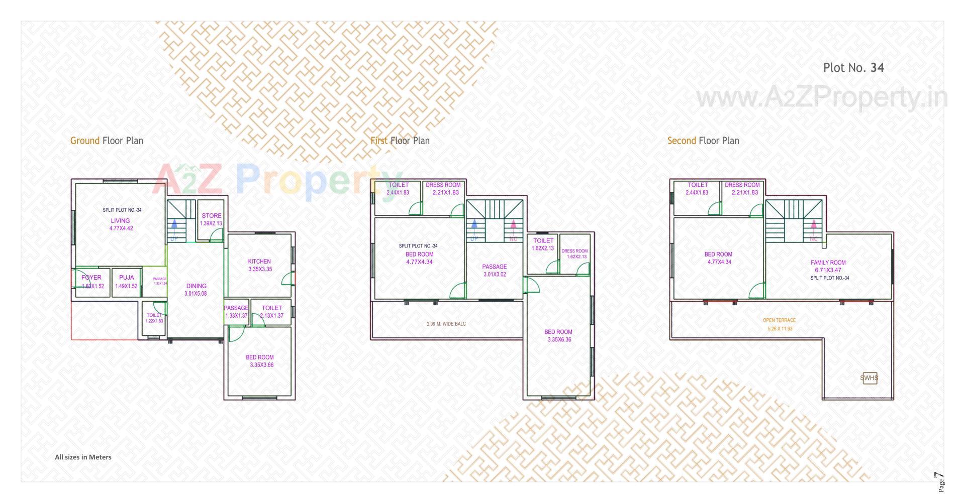 Layout of real estate project Swastik Castillo located at Bil, Vadodara, Gujarat