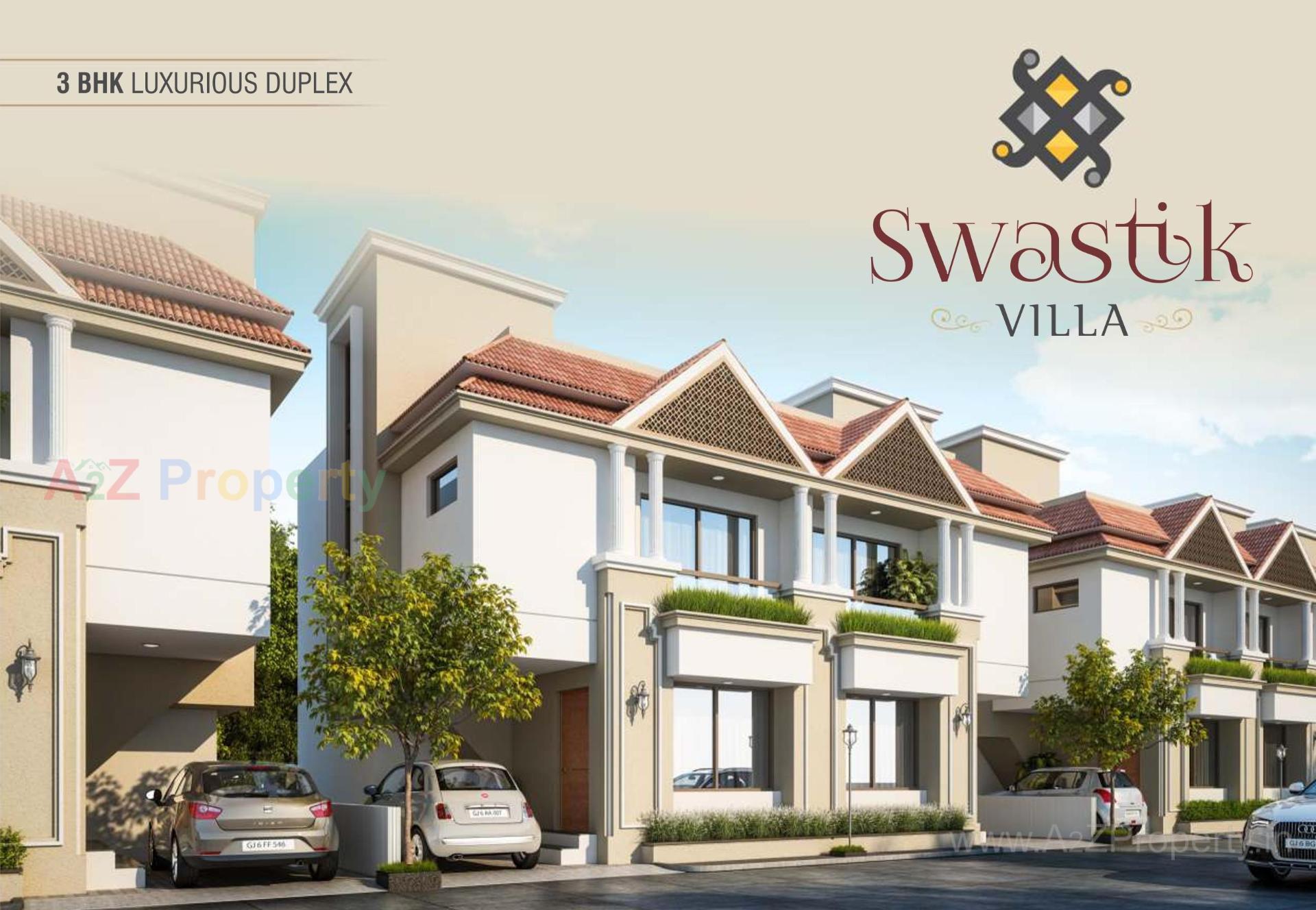 3D Elevation of real estate project Swastik Villa located at Vadodara, Vadodara, Gujarat
