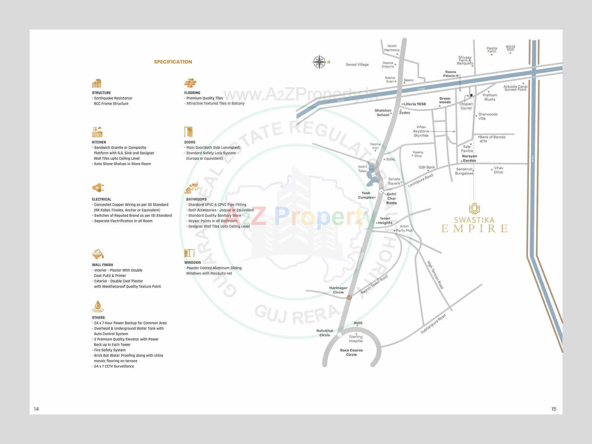  of real estate project Swastika Empire located at Ankodia, Vadodara, Gujarat