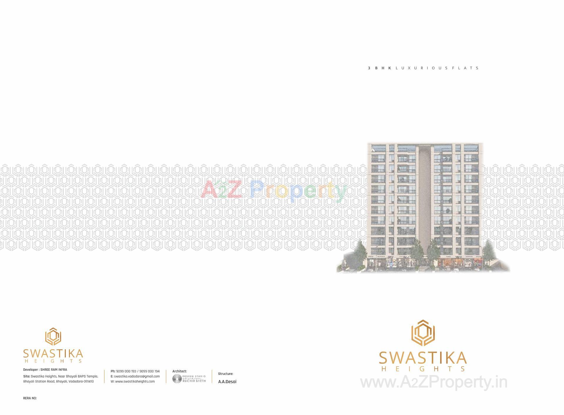  of real estate project Swastika Heights located at Bhayli, Vadodara, Gujarat