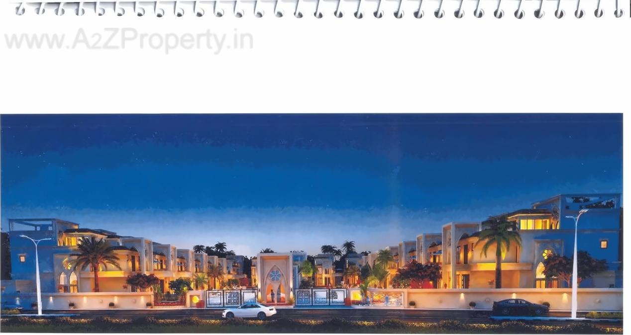 3D Elevation of real estate project Synnove Palatials located at Gotri, Vadodara, Gujarat