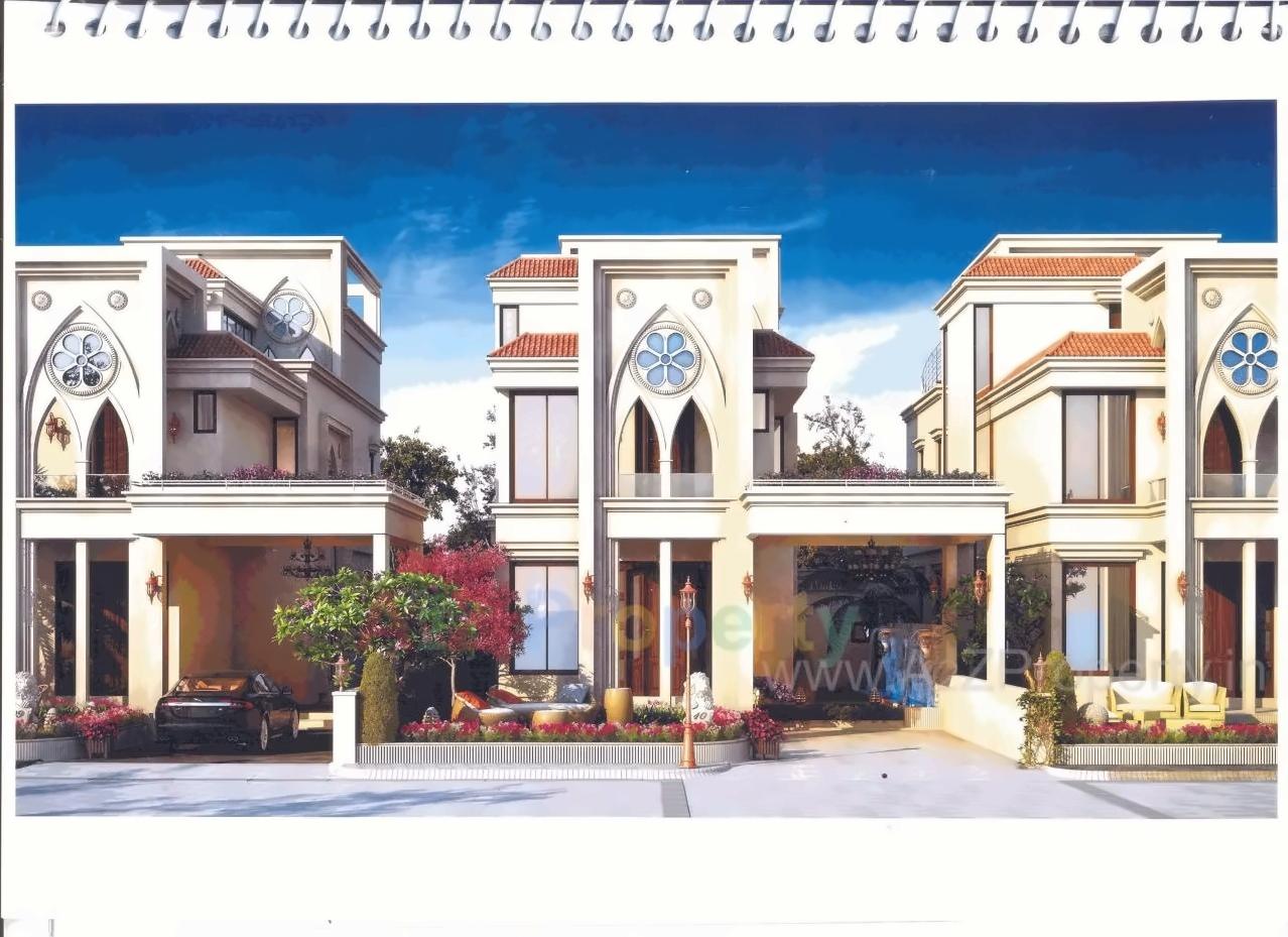 3D Elevation of real estate project Synnove Palatials located at Gotri, Vadodara, Gujarat