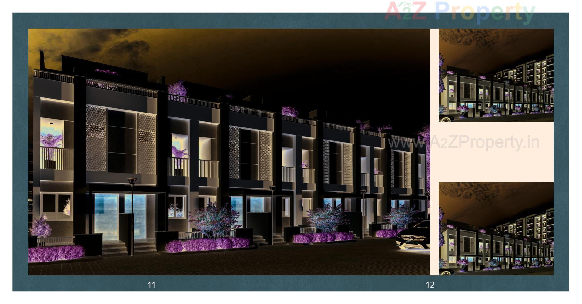 3D Elevation of real estate project Taj Residency located at Tandalja, Vadodara, Gujarat