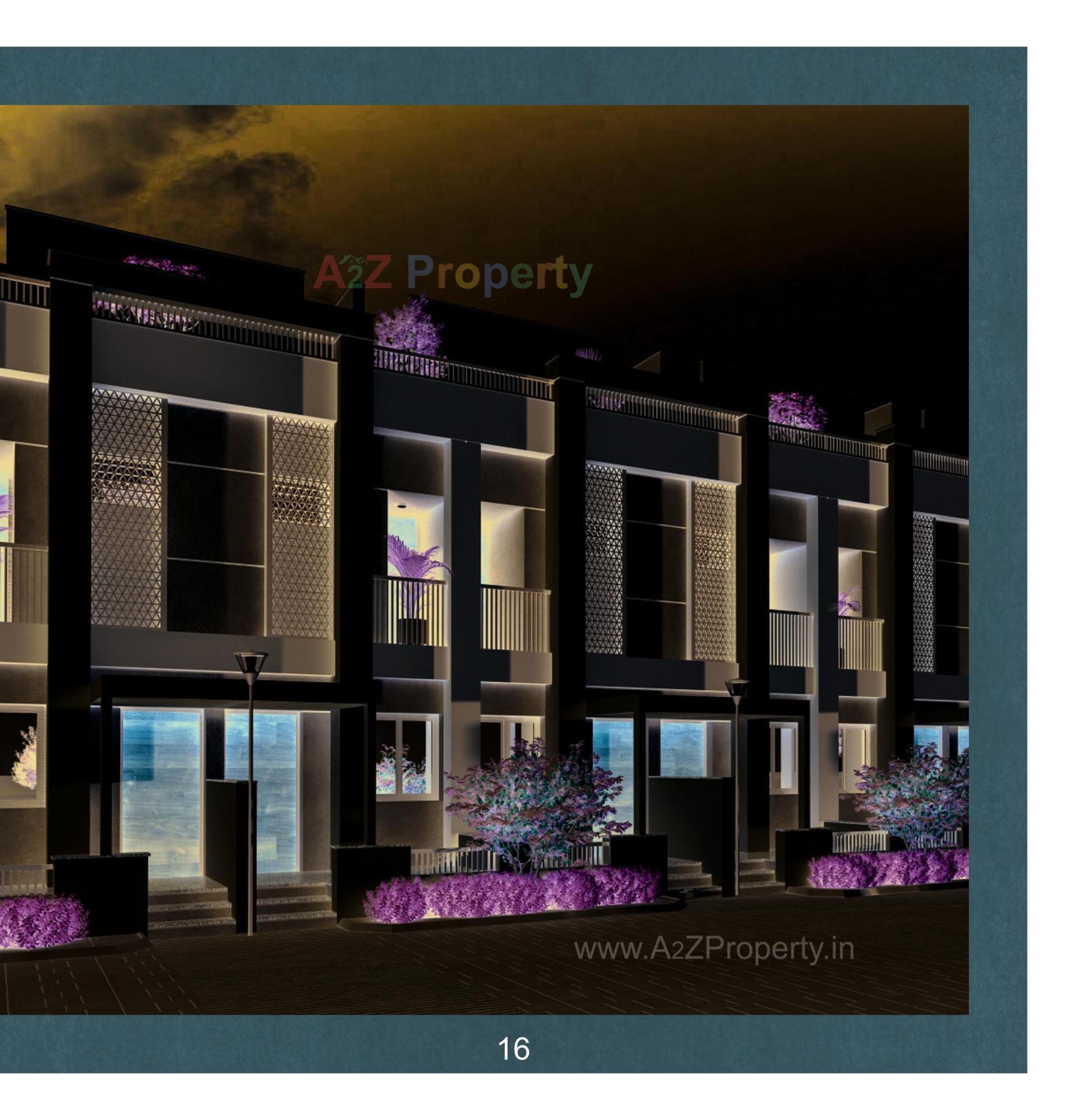3D Elevation of real estate project Taj Residency located at Tandalja, Vadodara, Gujarat