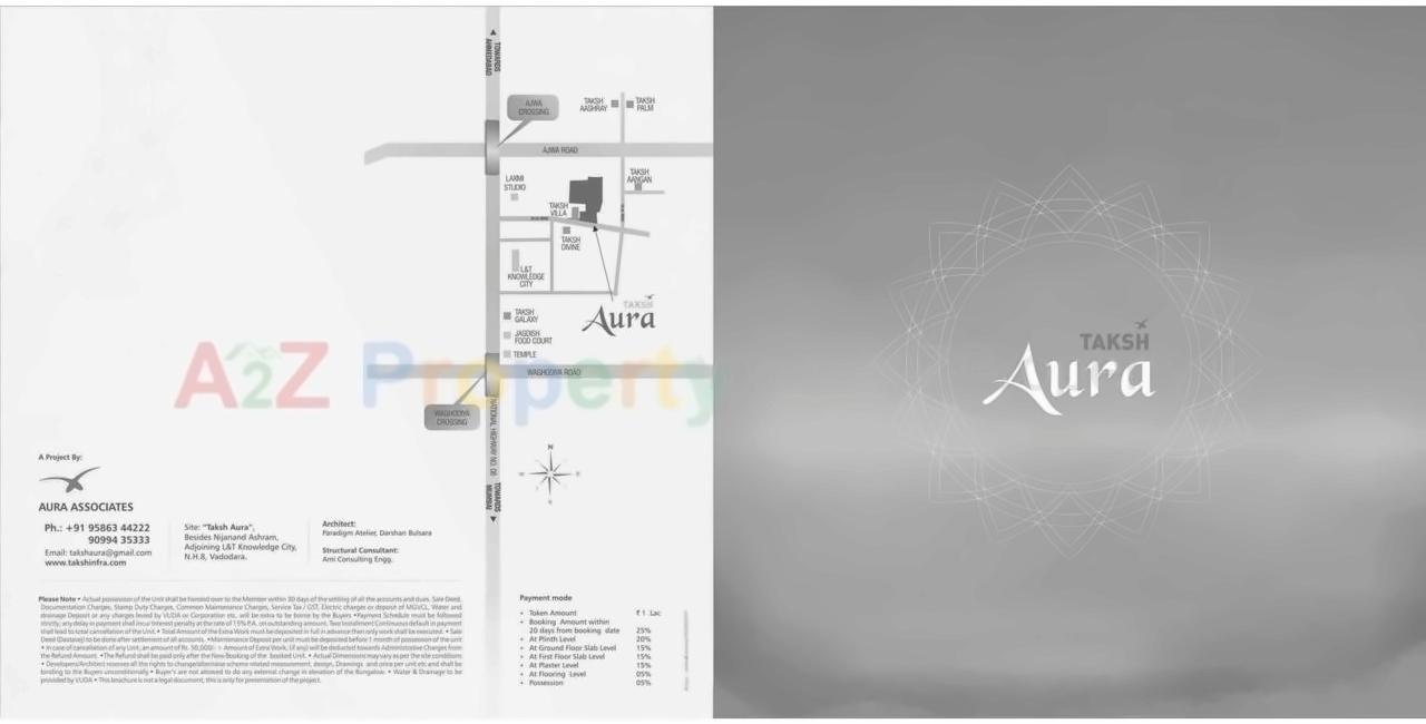  of real estate project Taksh Aura located at Ankhol, Vadodara, Gujarat
