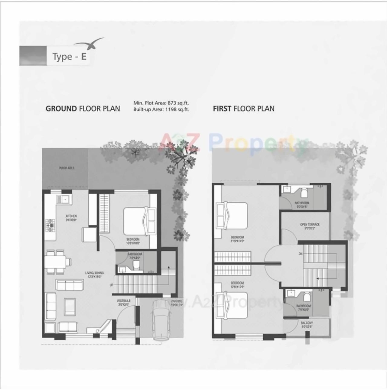 Layout of real estate project Taksh Aura located at Ankhol, Vadodara, Gujarat
