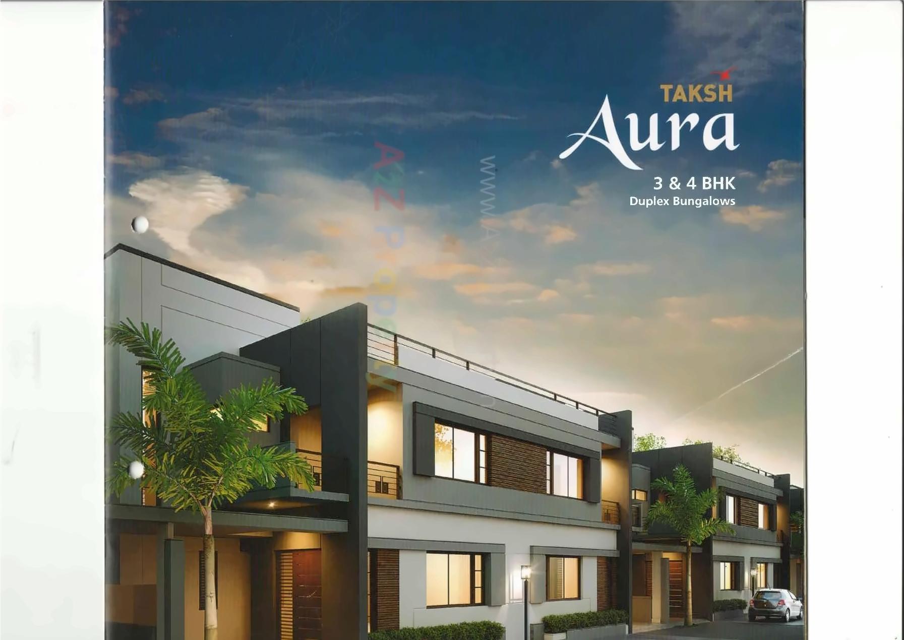 3D Elevation of real estate project Taksh Aura located at Hanumanpura, Vadodara, Gujarat