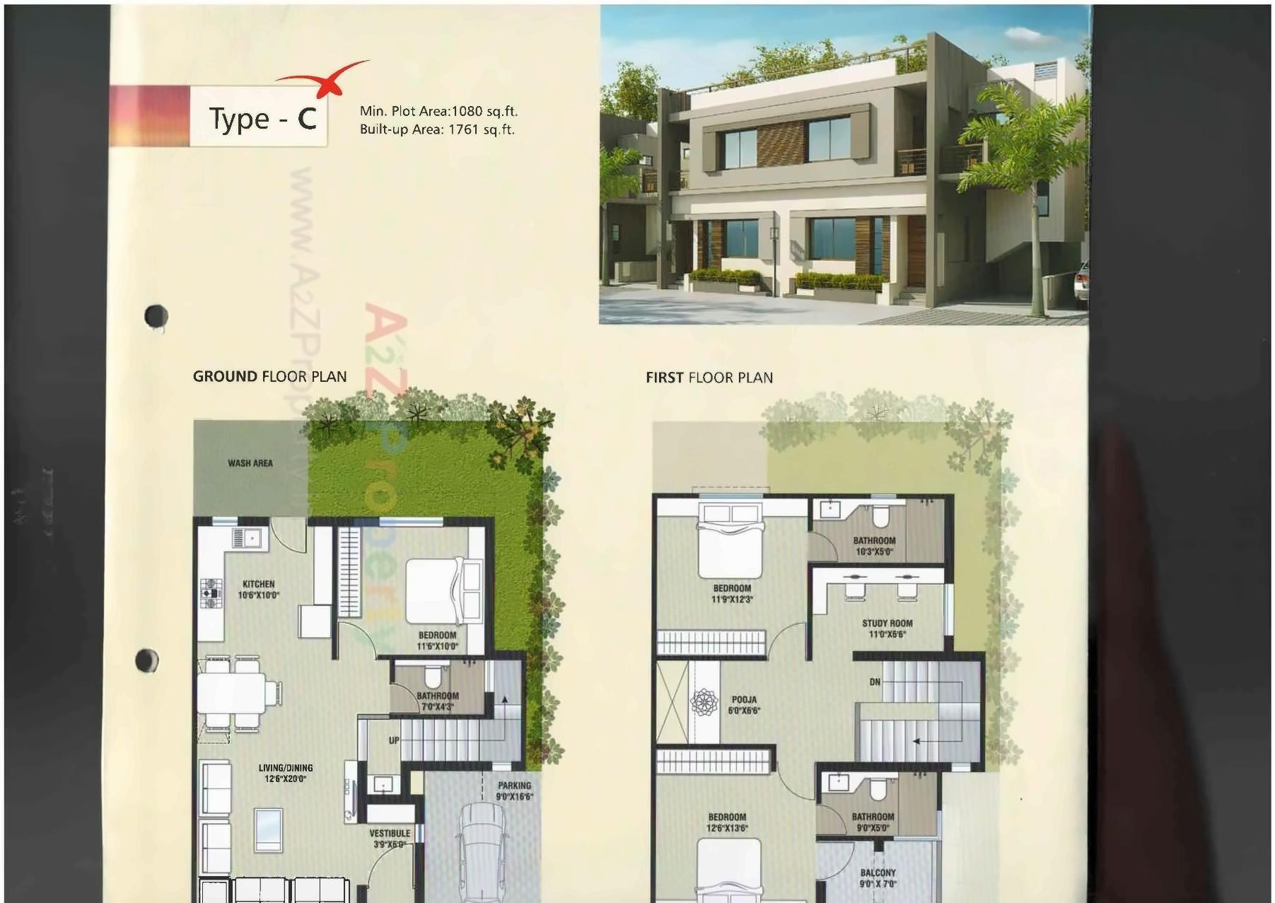 Layout of real estate project Taksh Aura located at Hanumanpura, Vadodara, Gujarat