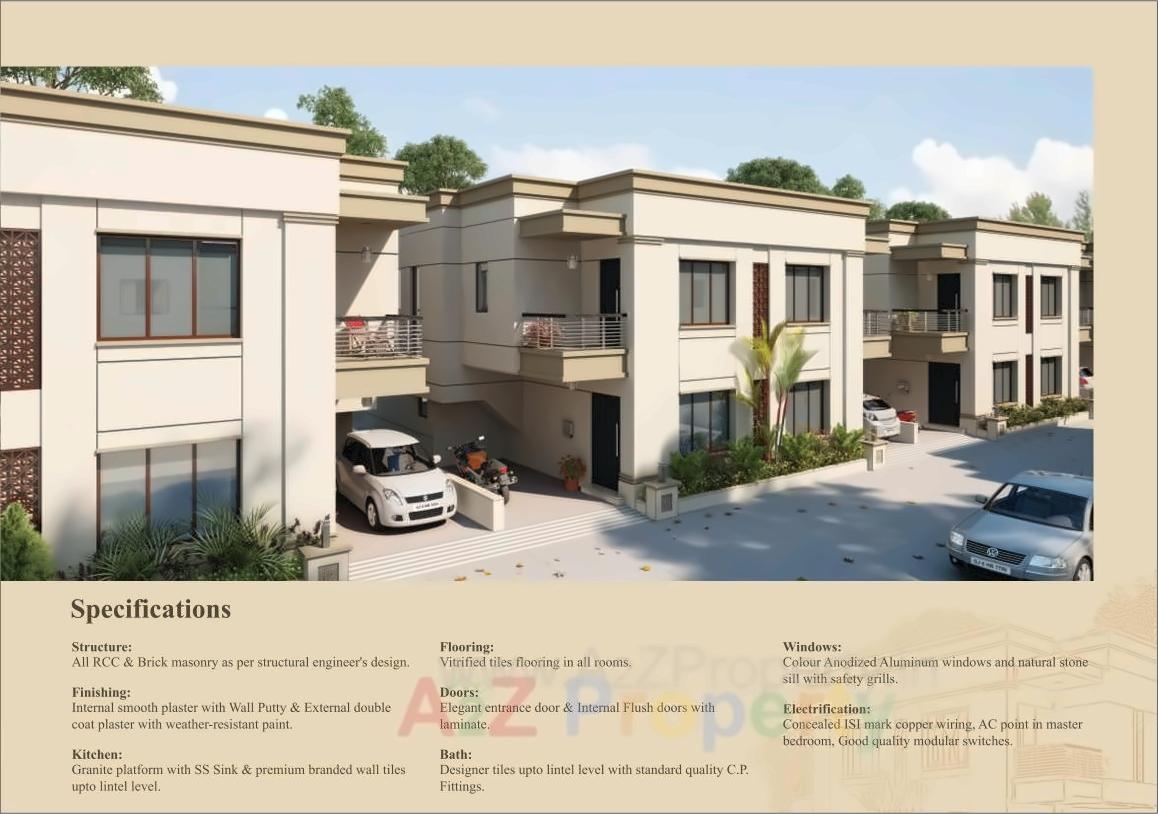 3D Elevation of real estate project Taksh Divine located at Ankhol, Vadodara, Gujarat