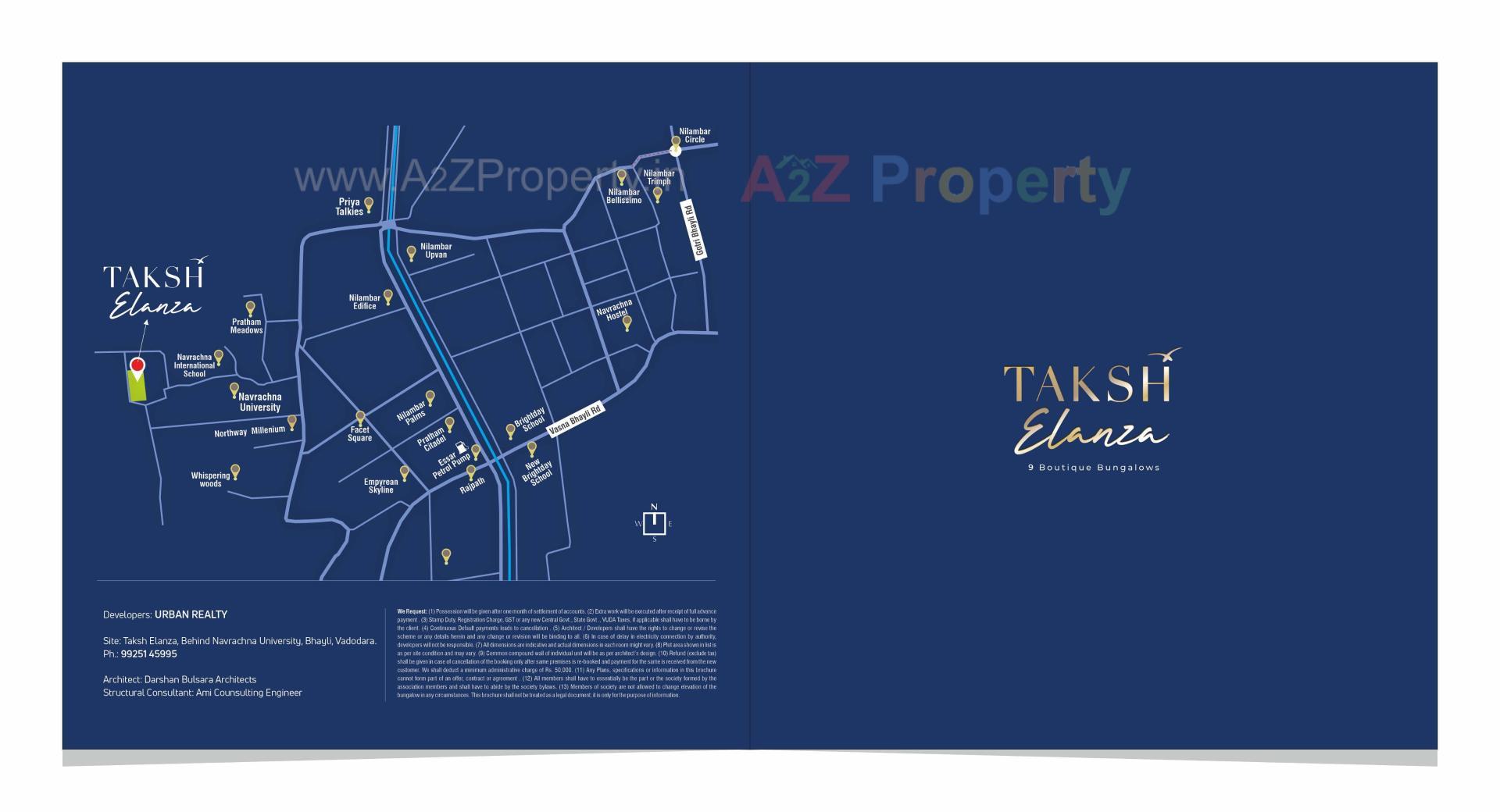  of real estate project Taksh Elanza located at Bhayli, Vadodara, Gujarat