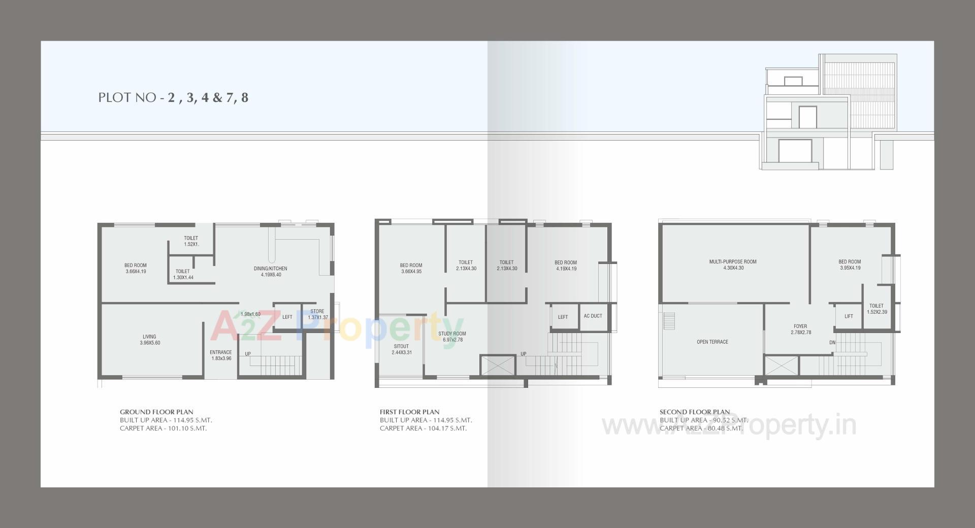 Layout of real estate project Taksh Elanza located at Bhayli, Vadodara, Gujarat