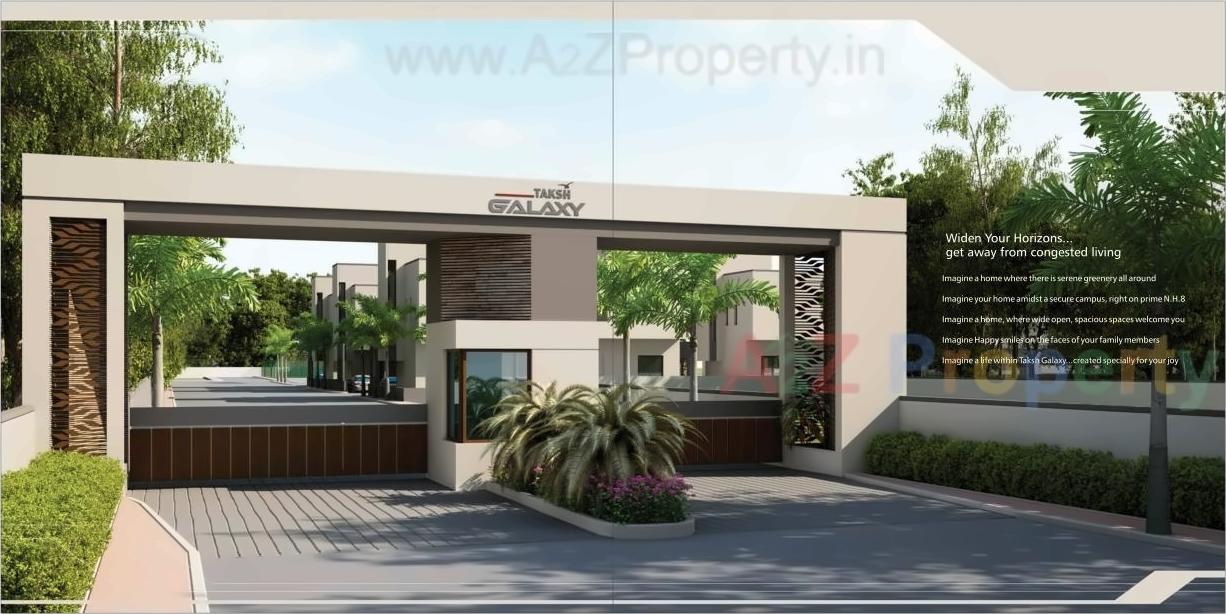 3D Elevation of real estate project Taksh Galaxy located at Bapod, Vadodara, Gujarat