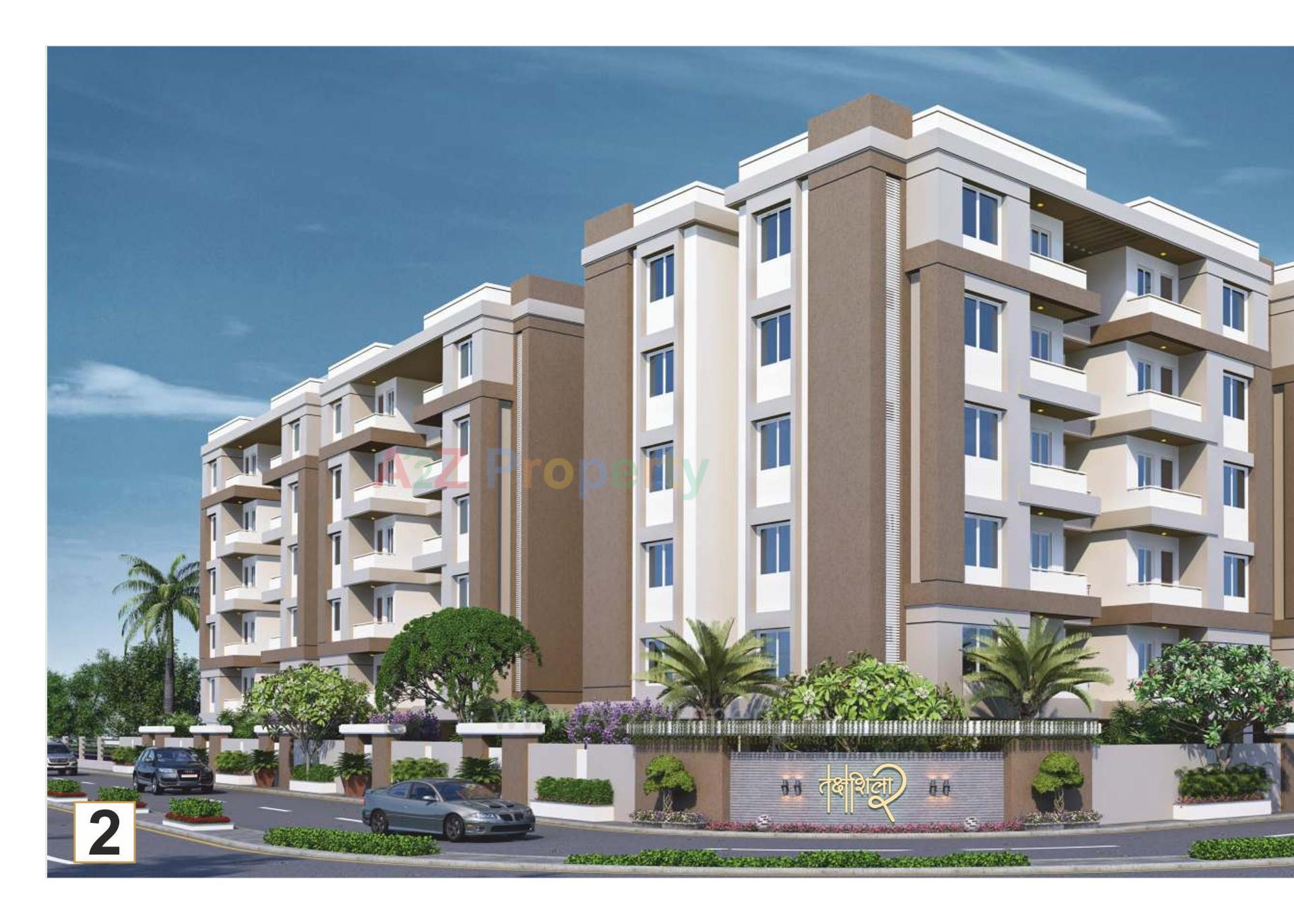 3D Elevation of real estate project Takshashila located at Dist, Vadodara, Gujarat
