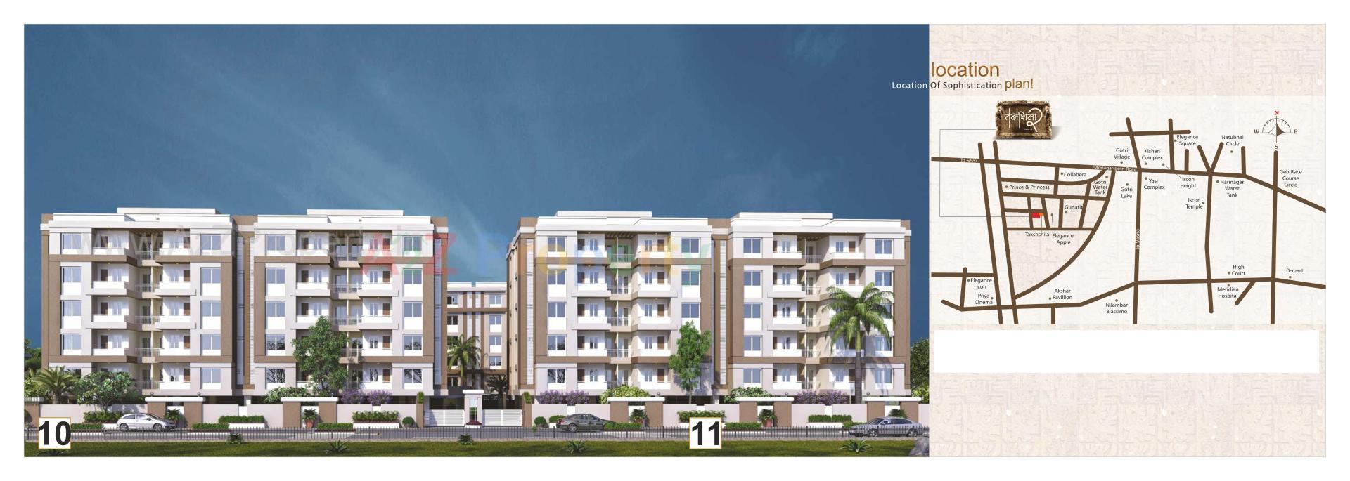  of real estate project Takshashila located at Dist, Vadodara, Gujarat